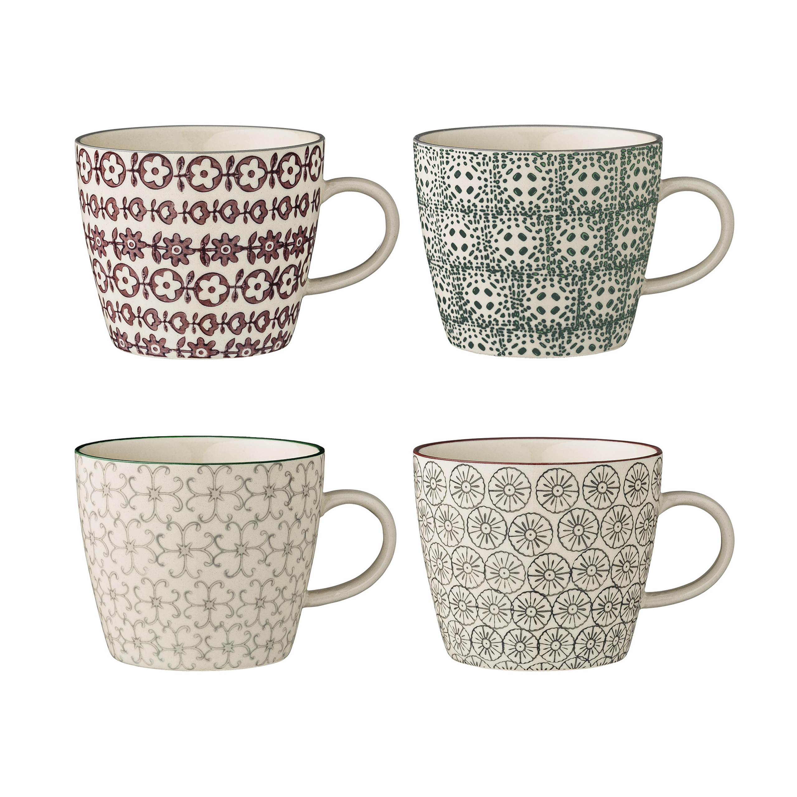 4 piezas mugs Karine Ø 9,5 cm