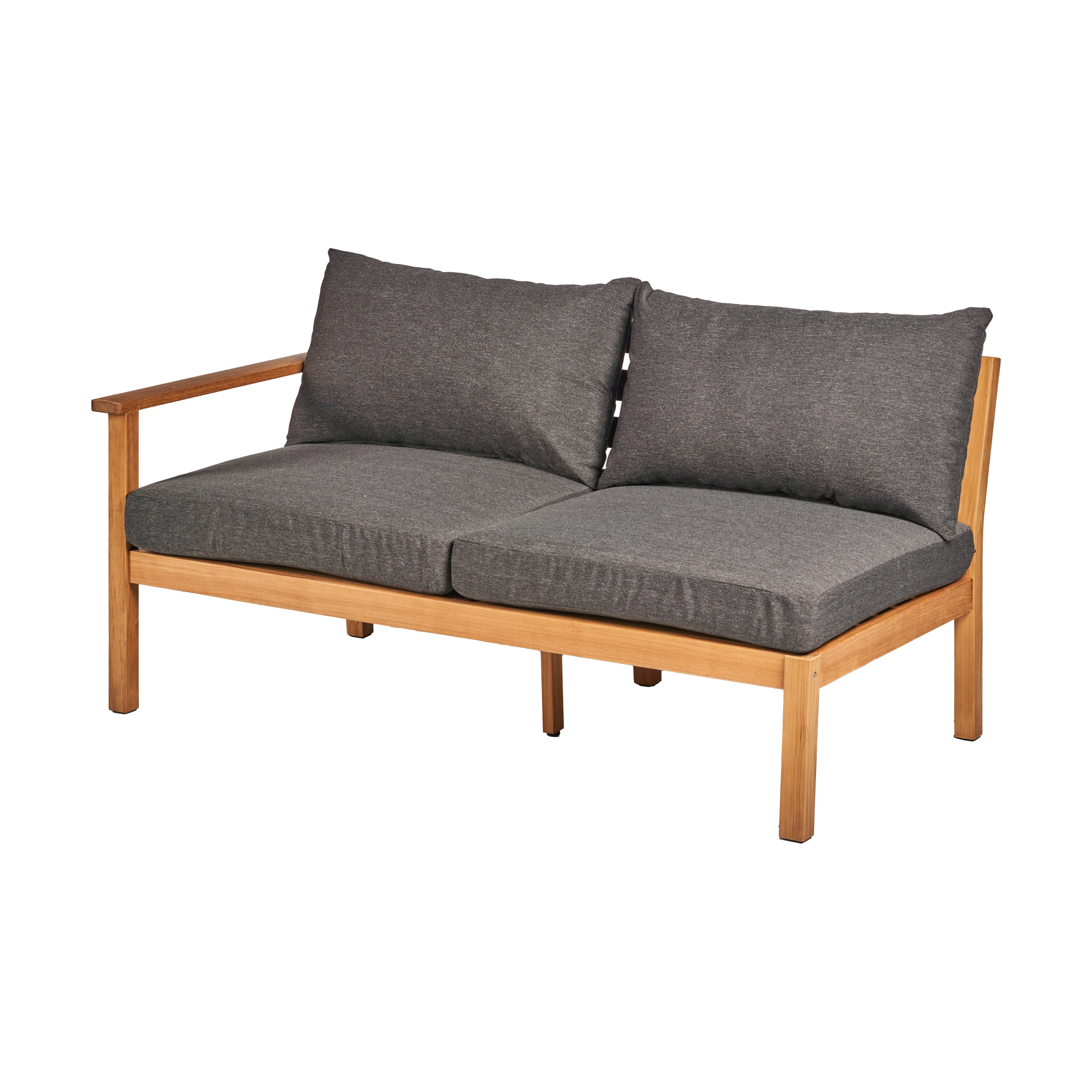 Módulo de sofá 2 plazas Stockaryd derecho teak/dark grey