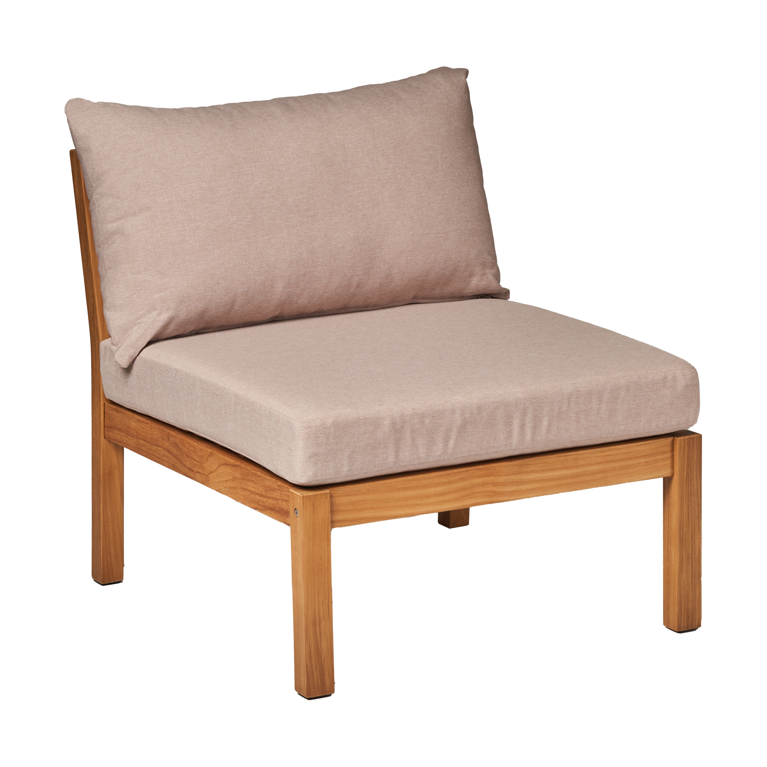 Módulo de sofá parte central Stockaryd teak/beige