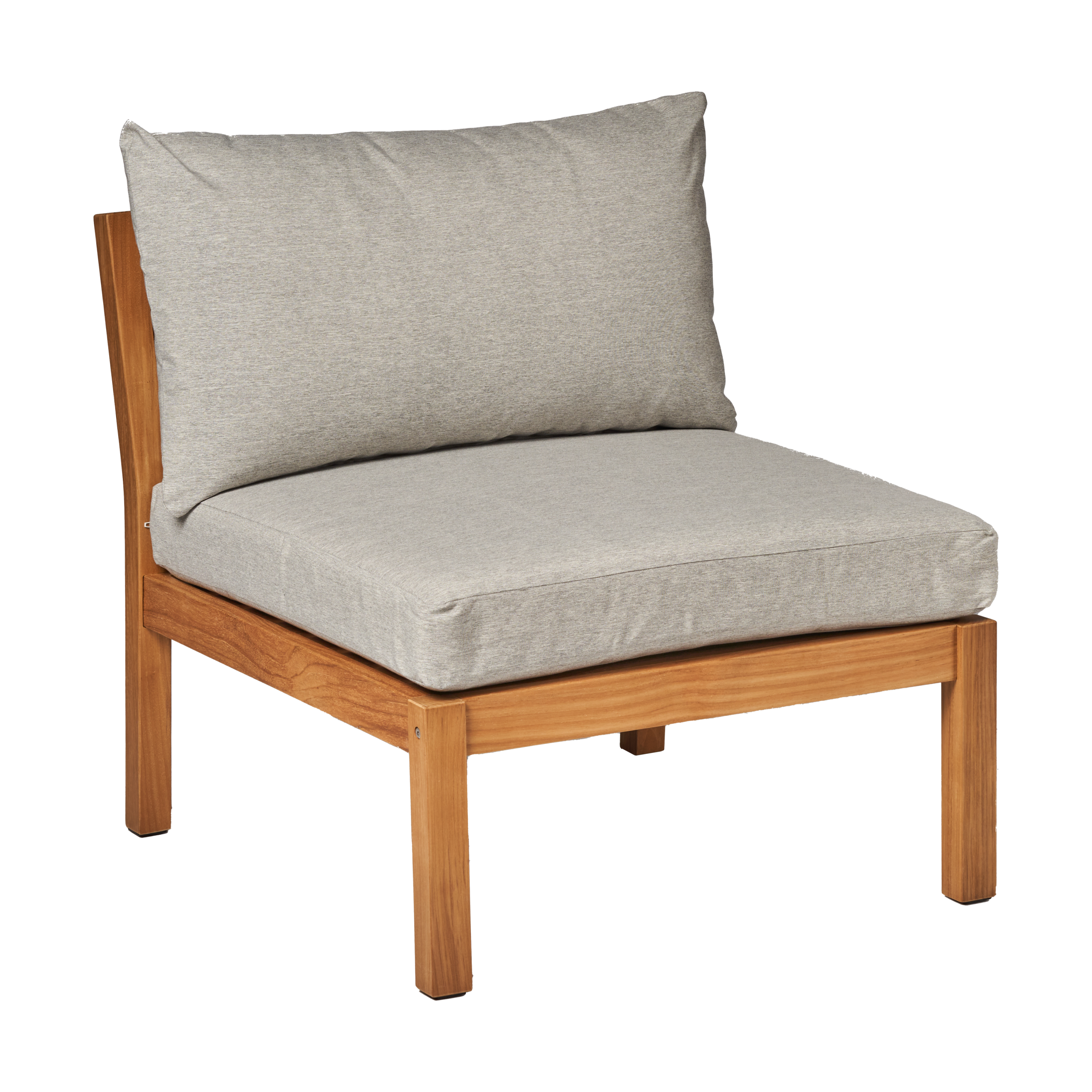 Módulo de sofá parte central Stockaryd teak/light grey