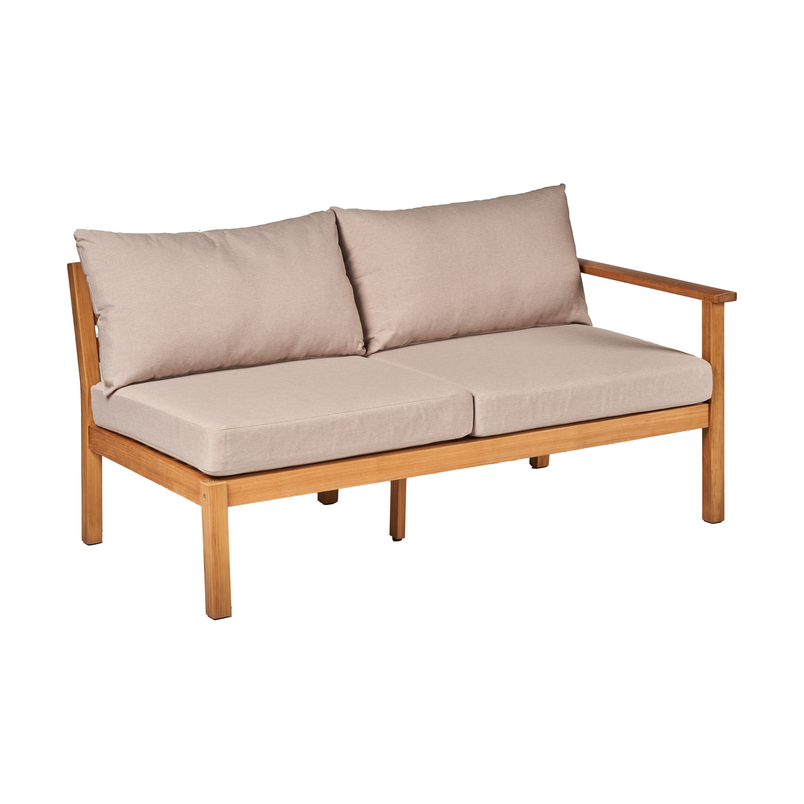 Módulo de sofá 2 plazas izquierda Stockaryd teak/beige