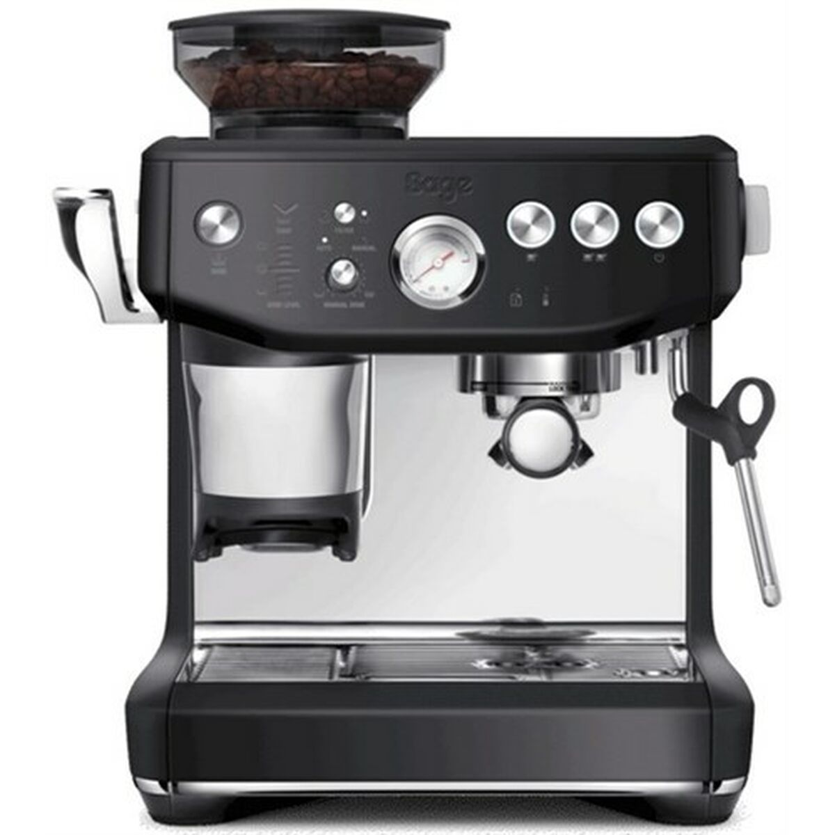 Sage SES876BTR4EEU1 Cafetera Barista Express Impress de Acero con Sistema Impress Puck color Trufa Negra