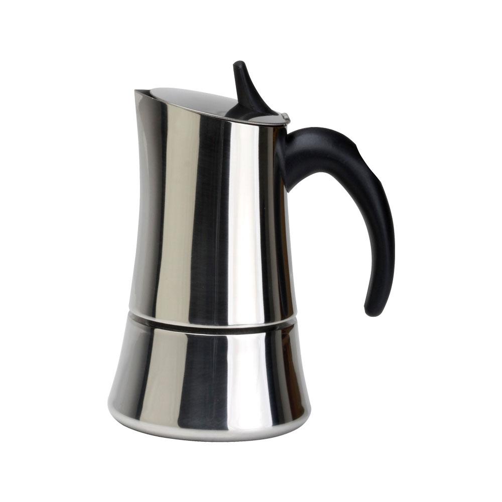 1946 Cafetera de Inducción Elly, 150 Ml (2 Tazas) en Acero Inoxidable 18/10 con Asa de Nailon