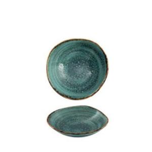 SUMMA Moon Turquoise Cazoleta en Vitro Porcelana, 16 cm Diámetro x 4 cm Alto, Colección Moon (6 Unidades)