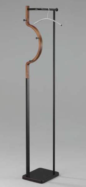 DKD Home Decor Perchero Básicos de Madera y Metal Marrón y Negro 20x172x20 cm Desmontable Doble Cara