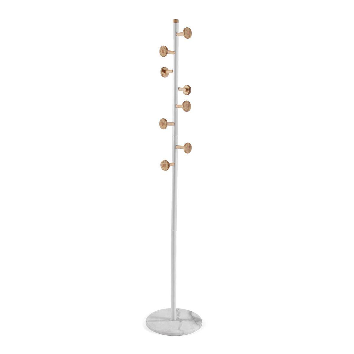 Perchero de Pie Versa Blanco Madera Metal 34,5 x 180 x 34,5 cm