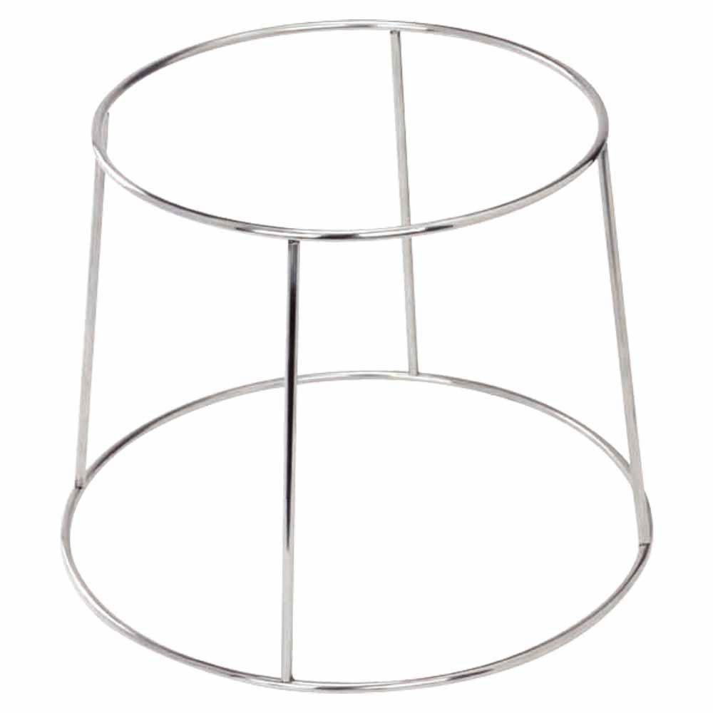 1946 Soporte Presentación para Platos y Bandejas Acero Cromado d.20-25cm h.19cm