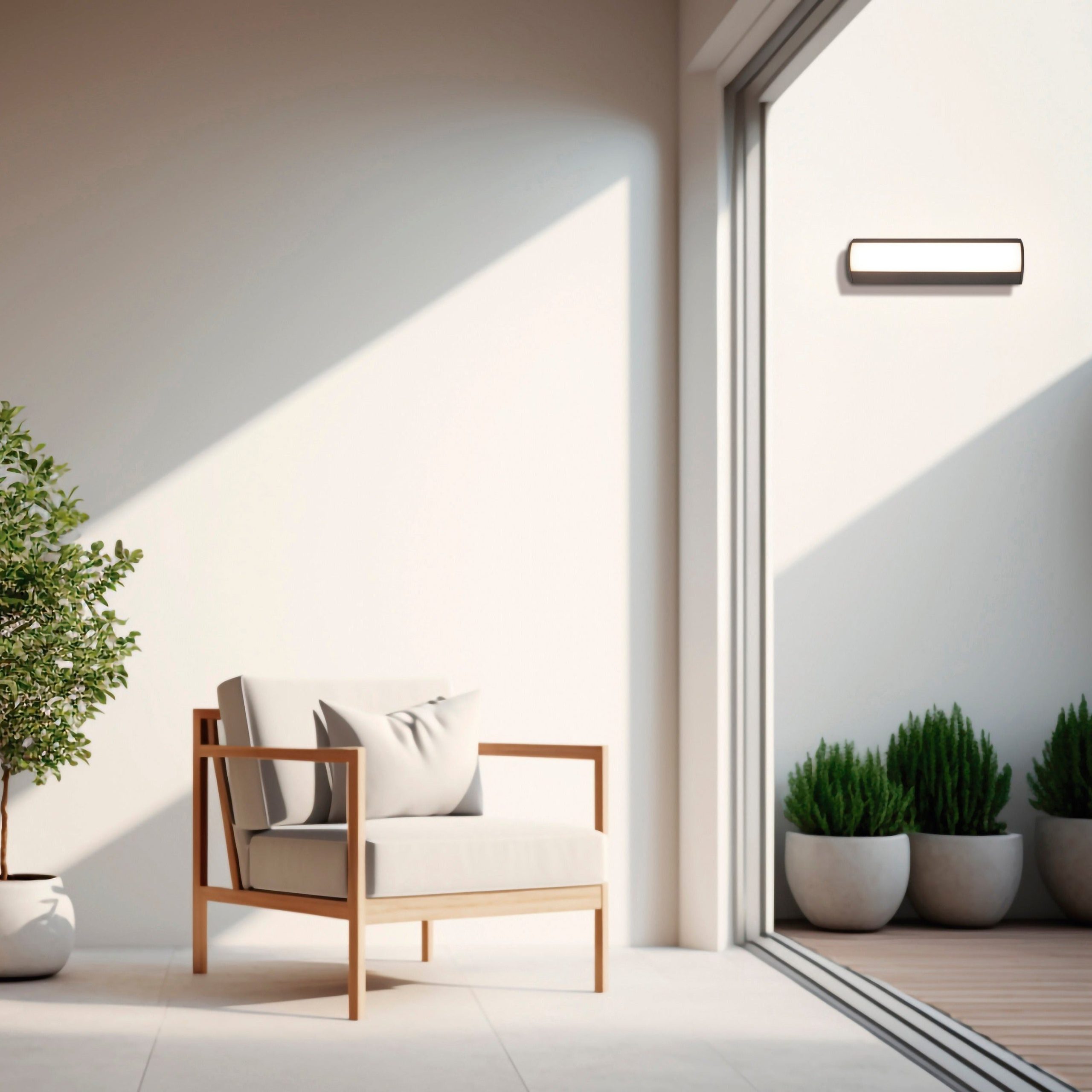 ACB Aka Aplique 16/2024-30 Negro Texturado, LED 20W 3000K 1550lm, CRI90 IP54, LED integrado A202410N