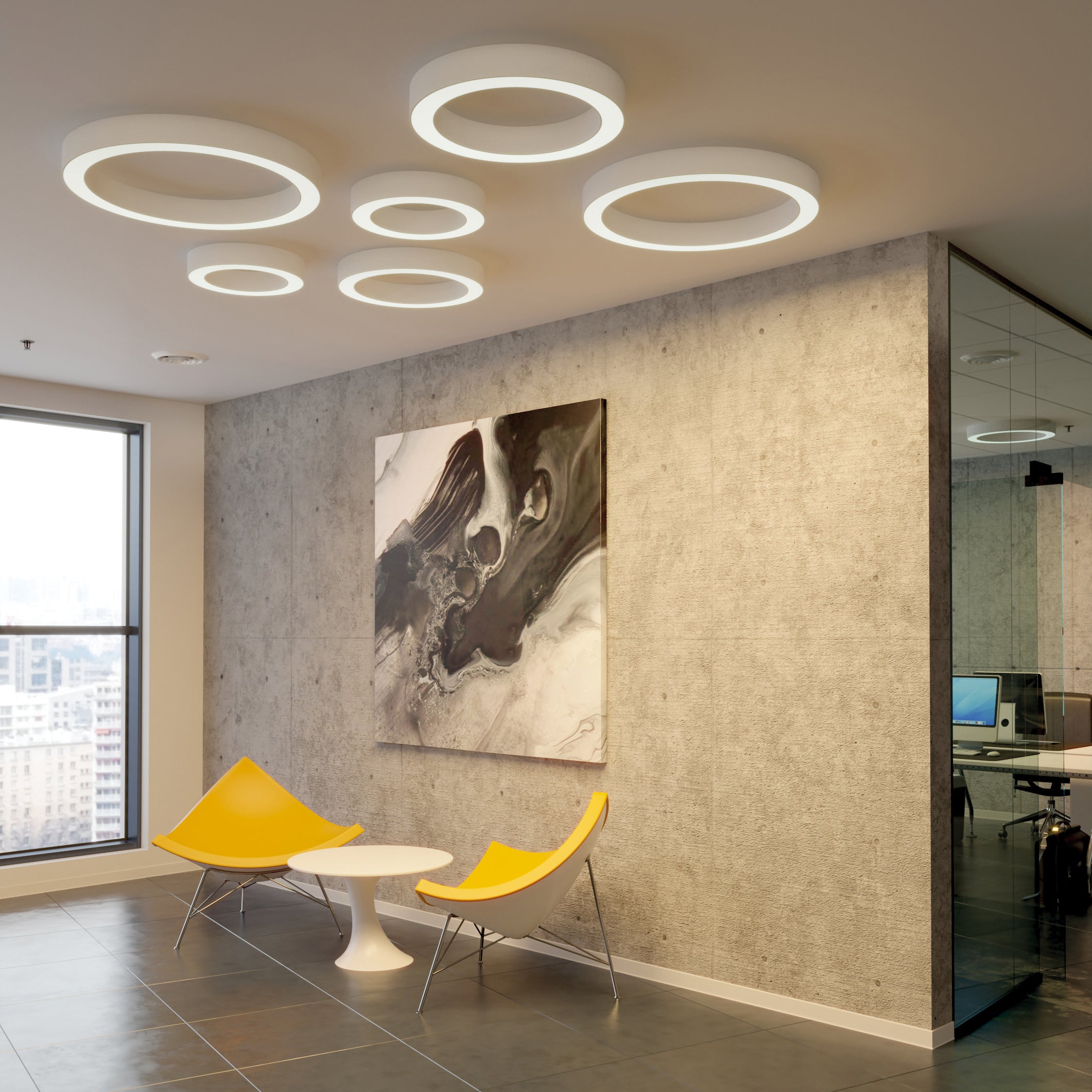 ACB Aliso Plafón blanco LED Slide Switch P3742071B