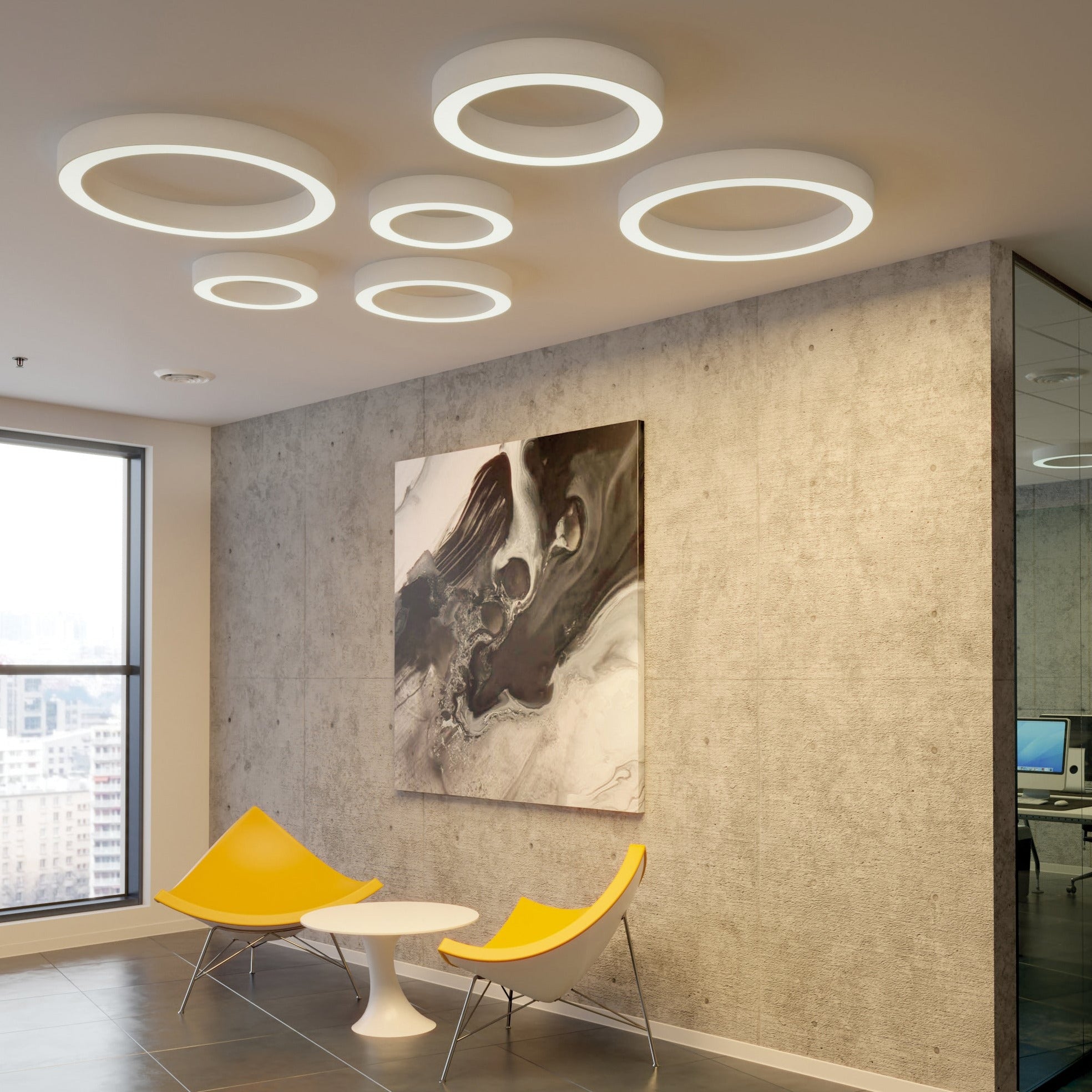 ACB Aliso Plafón blanco LED Slide switch Casambi P3742271BCA