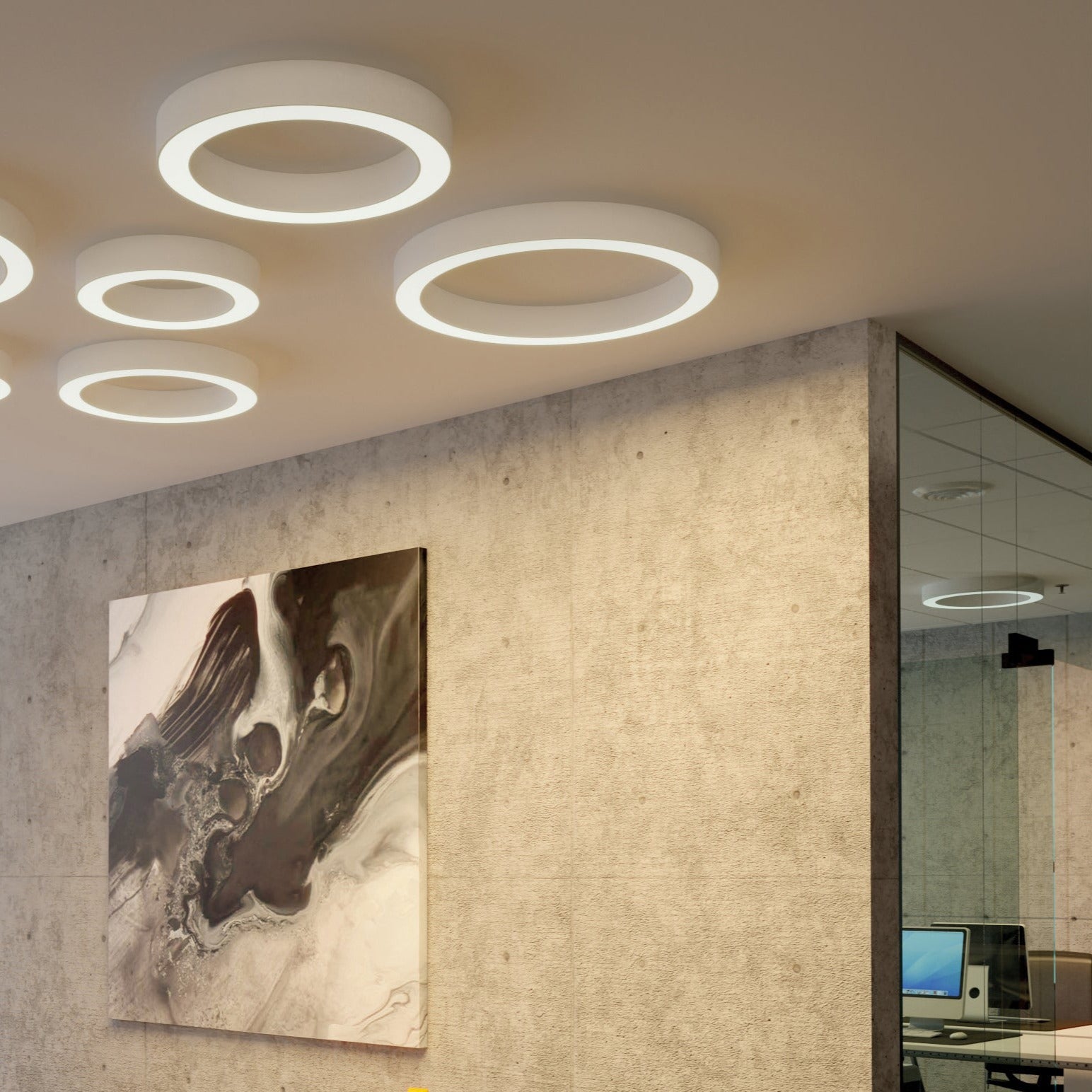 ACB Aliso Plafón blanco LED Slide switch Casambi P3742171BCA