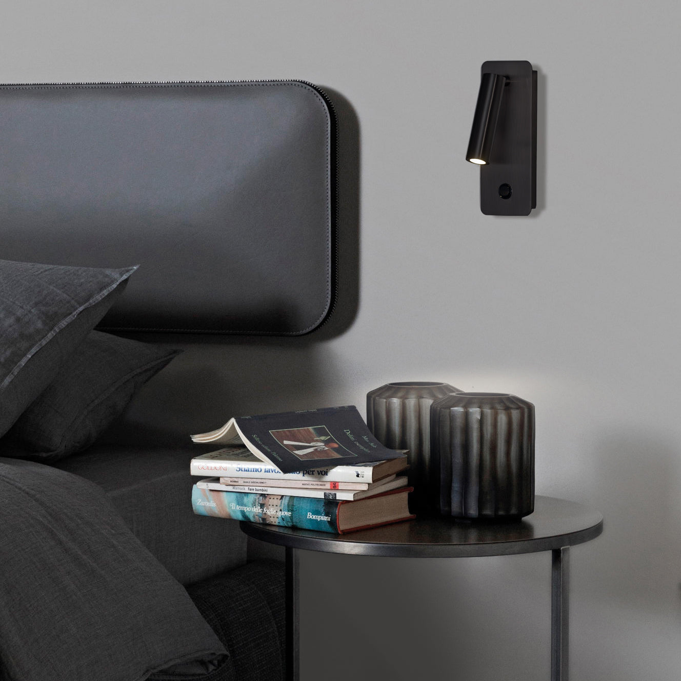 ACB Aron Aplique 16/3240 Negro Texturado, LED 3W 3000K 315lm, CRI90 , LED integrado, Con interruptor, Orientable A32401N