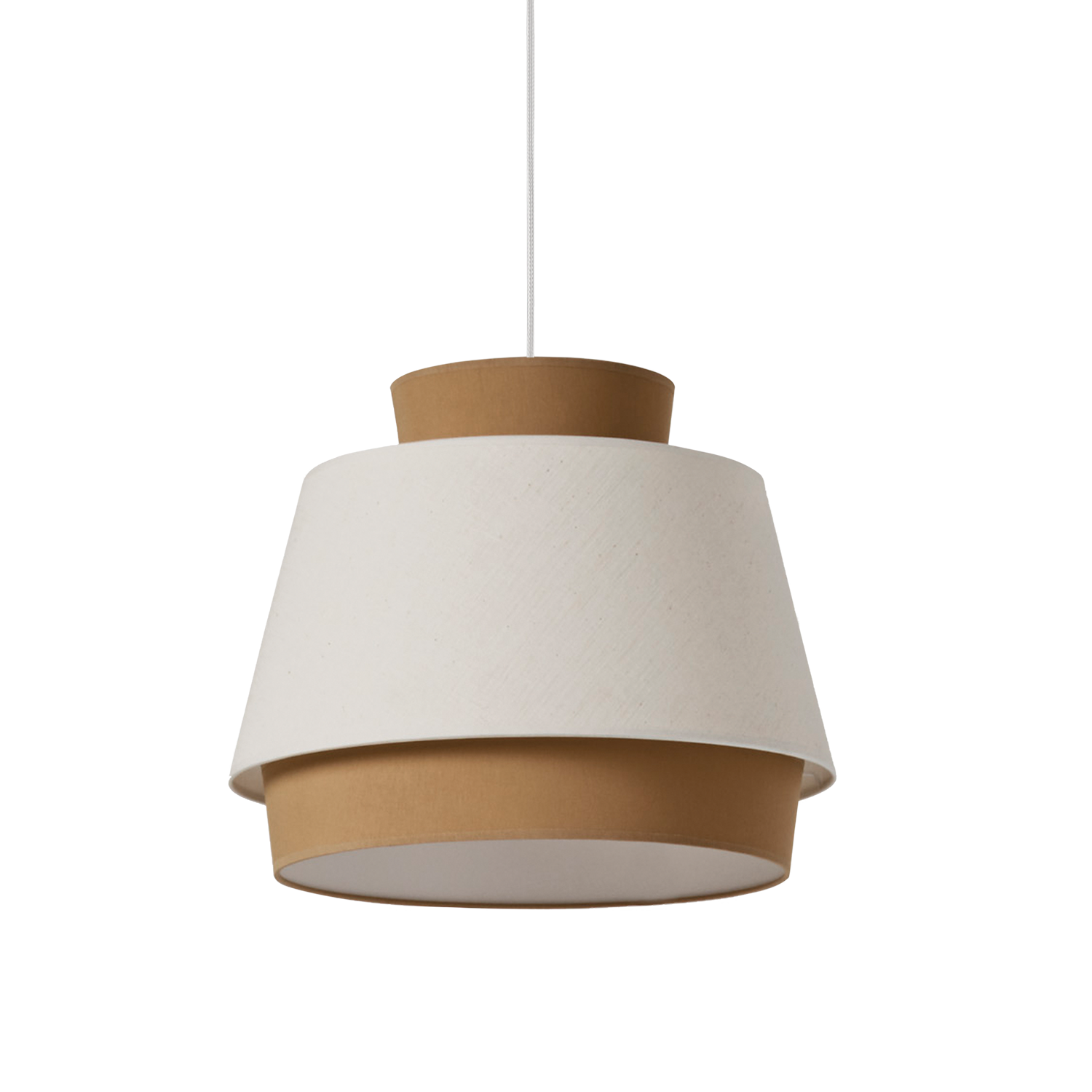 ACB Aspen Lámpara de techo colgante 3916/45 Arena/Lino, Kit Blanco Text., LED E27 15W, C391642ARLI