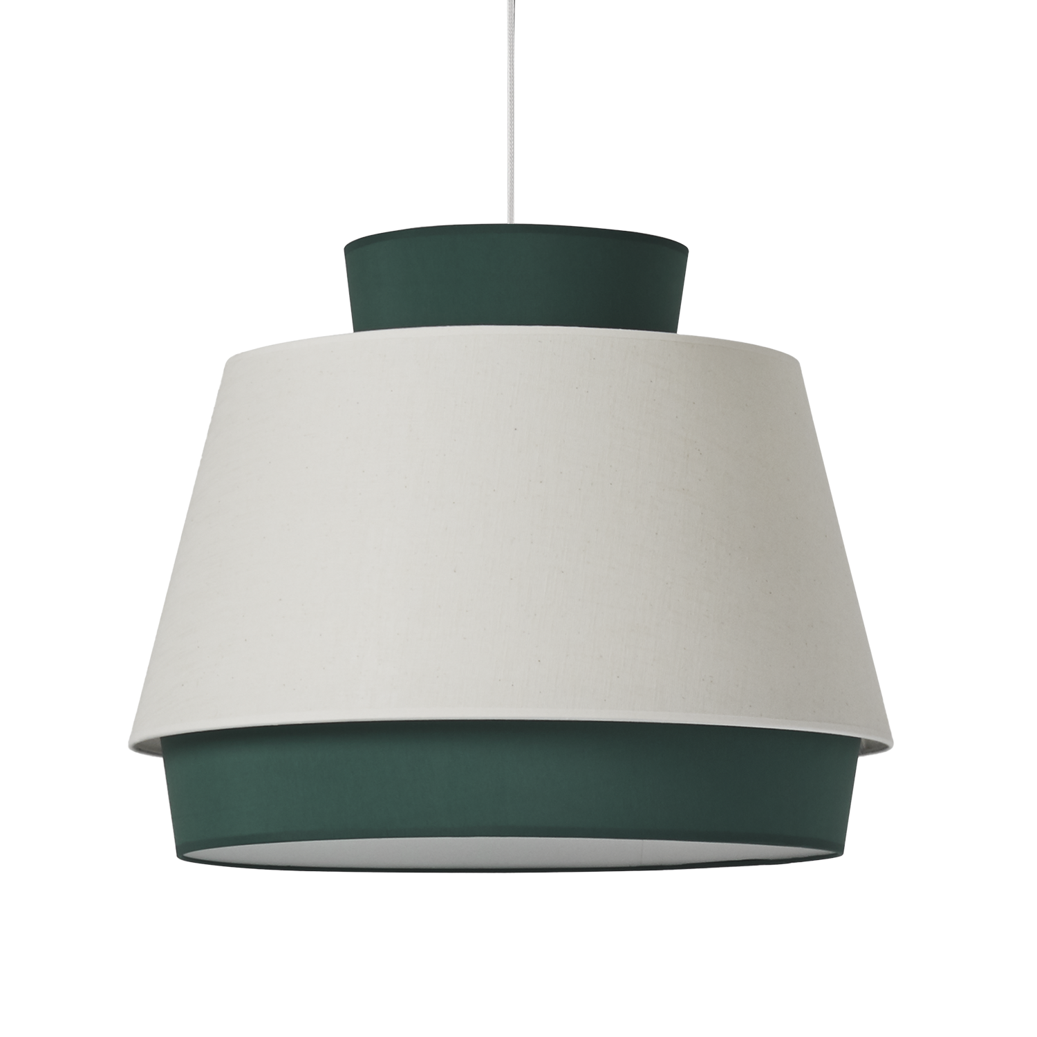 ACB Aspen Lámpara de techo colgante verde lino Kit blanco LED E27 C391662VELI