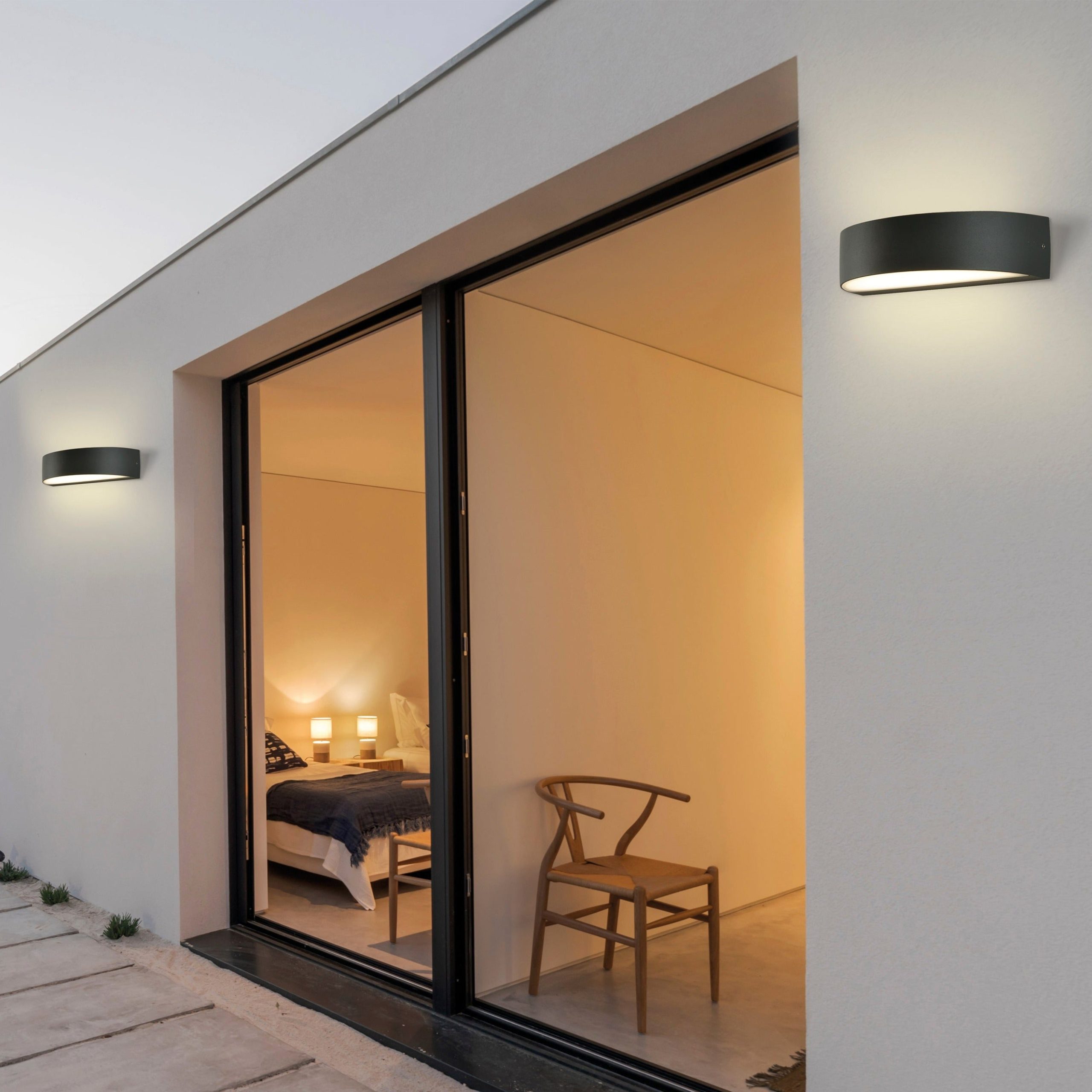 ACB Aysel Aplique 16/2069 Antracita Texturado, LED 2x5W 3000K 715lm, CRI80 IP65 A2069000GR