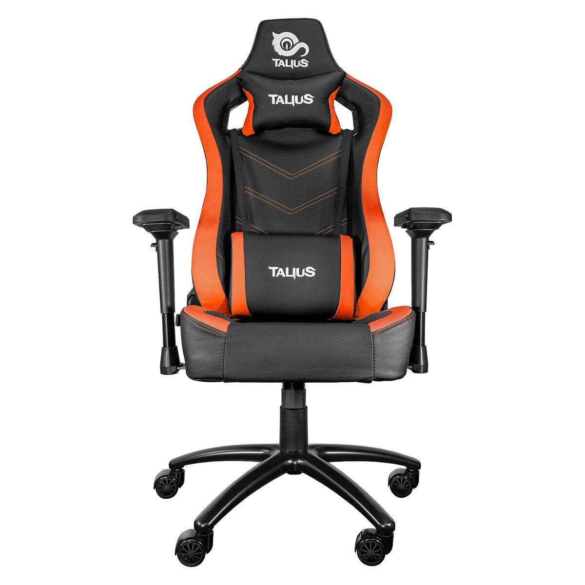 TALIUS silla Vulture gaming negra/naranja butterfly 4D base metal ruedas nylon