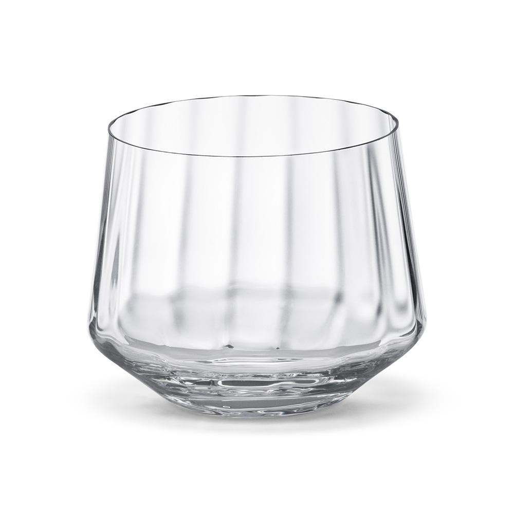 Georg Jensen Bernadotte - Juego de 6 Vasos Bajos de Cristal sin Plomo 250 ml, Apto Lavavajillas