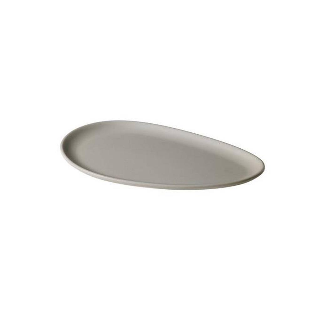Leone Fuente Oval de Melamina 35x24,8 cm – Apta Lavavajillas, Altura 1,6 cm, No Horno/Microondas