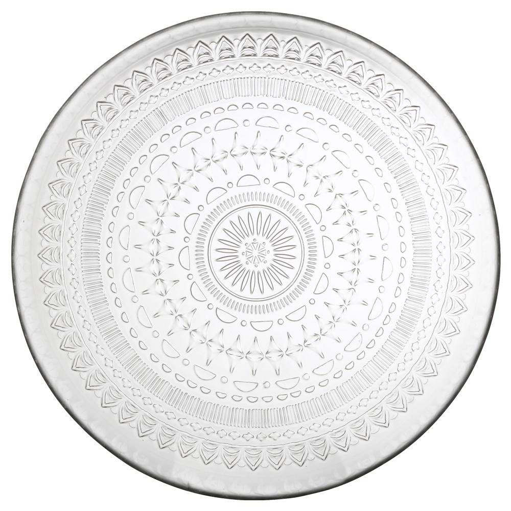 Avet Fuente Redonda / Centro de Mesa, Colección Lidya, con Relieve Externo, Ø 34,5 cm x 4 cm Altura - Pack de 4 Unidades