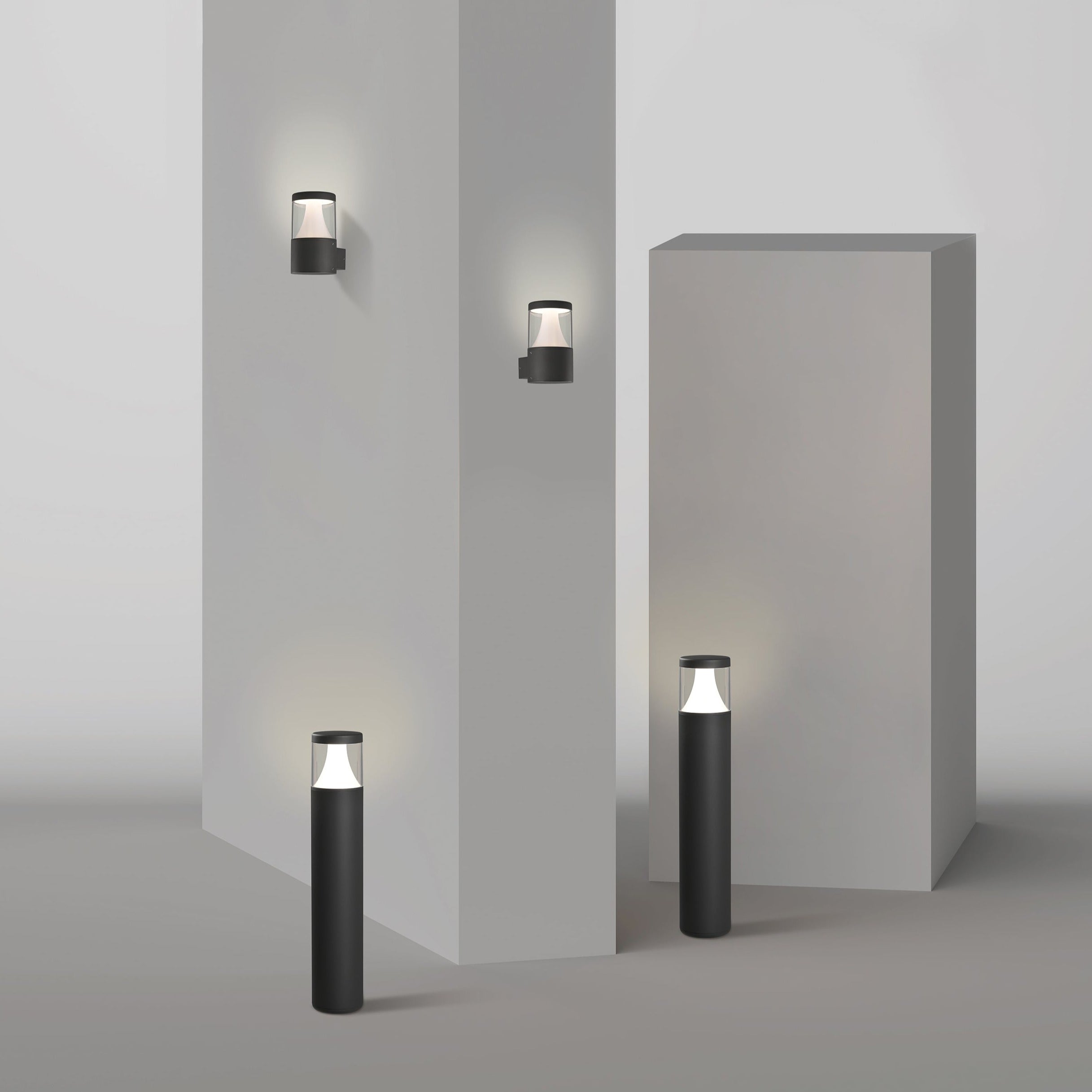 ACB Brisk Baliza Solar 2085 Antracita Texturado, LED 3W 3000K 130lm, CRI90 II IP65, LED integrado, Batería integrada, Solar HS2085000GR