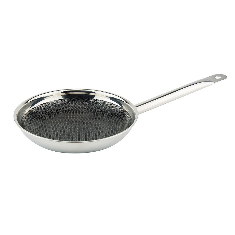 1946 Sartén Profesional 3 Capas Acero Inoxidable 18/10 compatible Inducción y todo tipo de cocinas, Ø36 cm (4 Unidades)