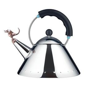 Alessi 9093REX B TEA REX Hervidor de Acero Inoxidable 18/10 Diseñado por Michael Graves
