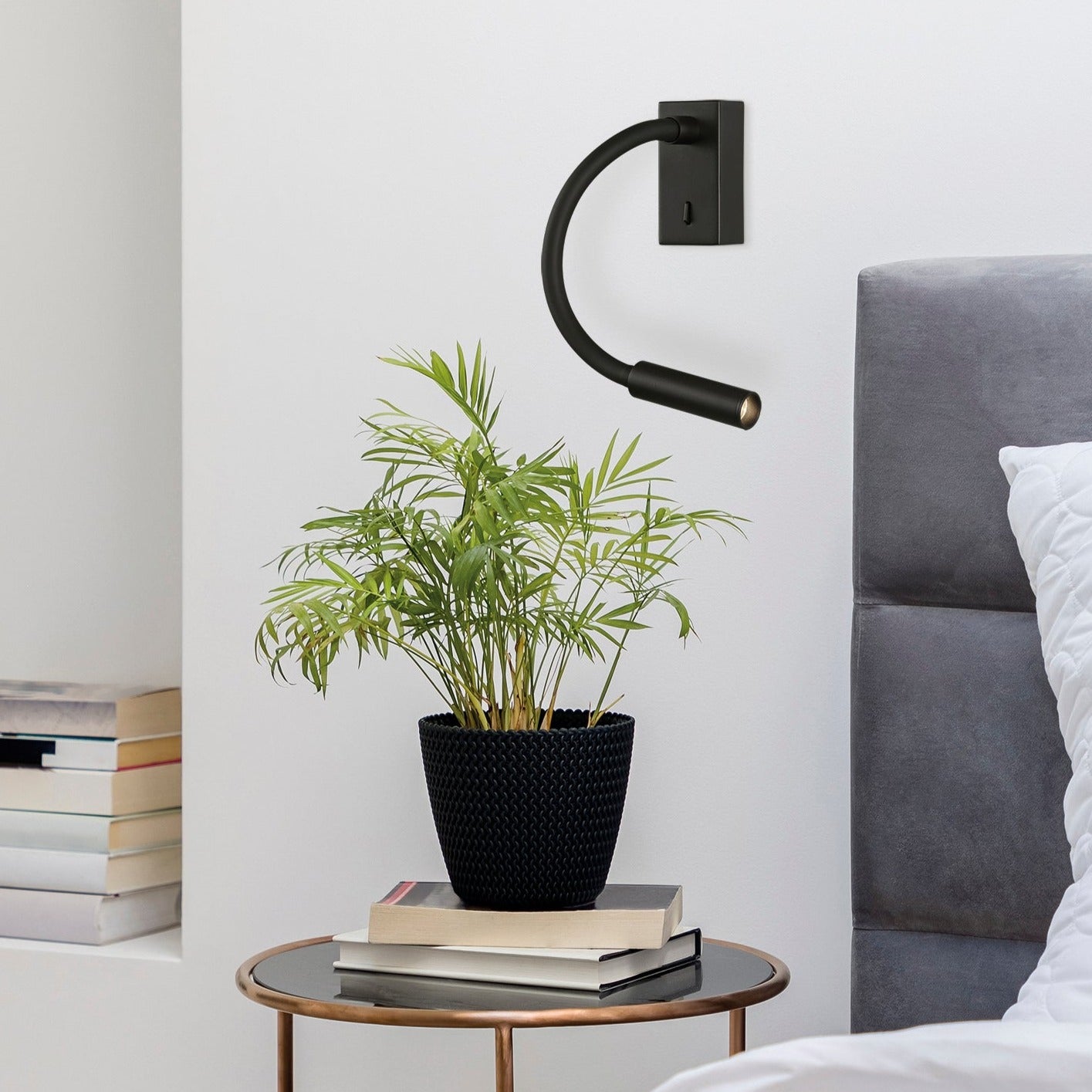 ACB Cio Aplique 16/3239 Negro Texturado, LED 3W 3000K 285lm, CRI90 , LED integrado, Con interruptor, Orientable A3239101N