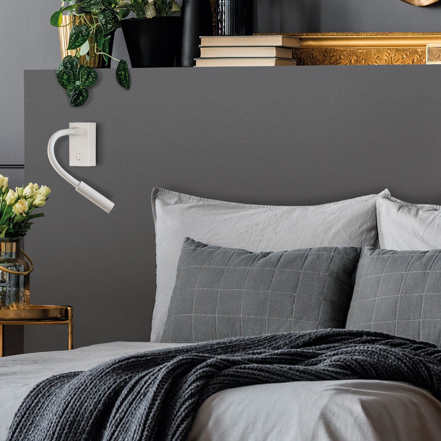 ACB Cio Aplique 16/3239 Blanco Texturado, LED 3W 3000K 285lm, CRI90 , LED integrado, Con interruptor, Orientable A3239101B