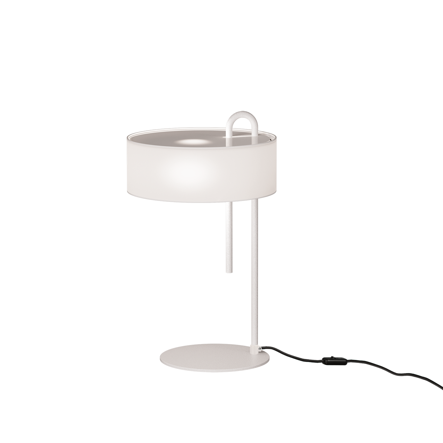 ACB Clip Sobremesa 8178 Blanco Texturado, LED E27 15W, I, Interruptor de cable S8178081B