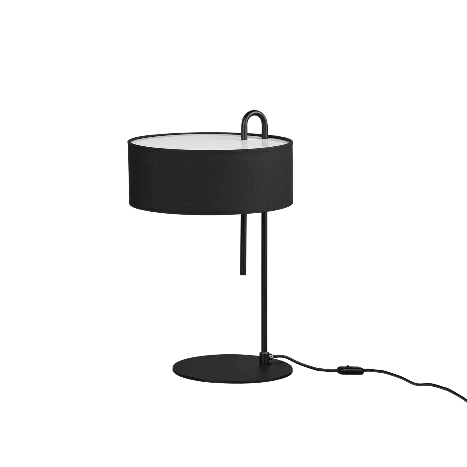 ACB Clip Sobremesa 8178 Negro Texturado, LED E27 15W, I, Interruptor de cable S8178N