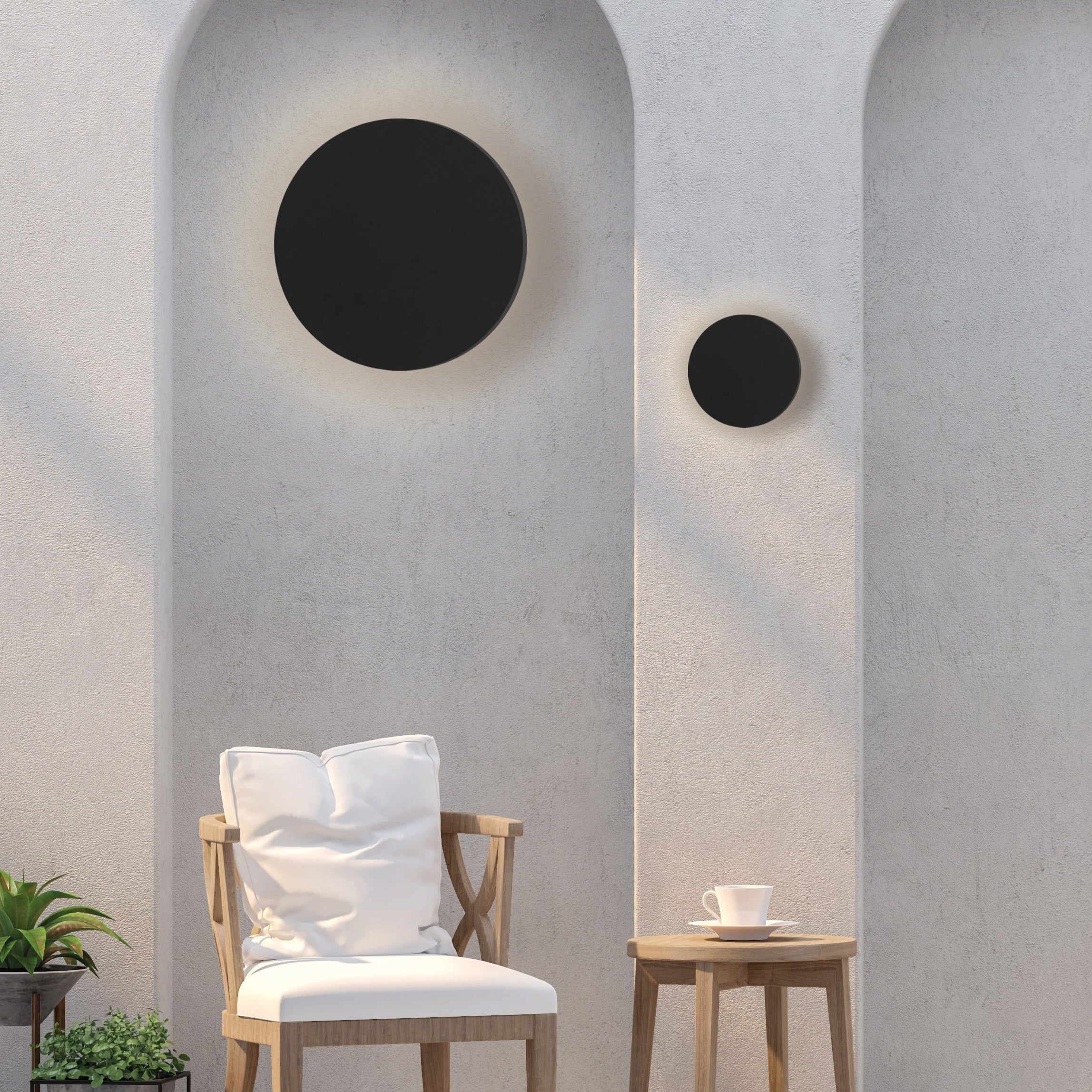 ACB Combo Aplique negro LED Slide Switch A3966270N