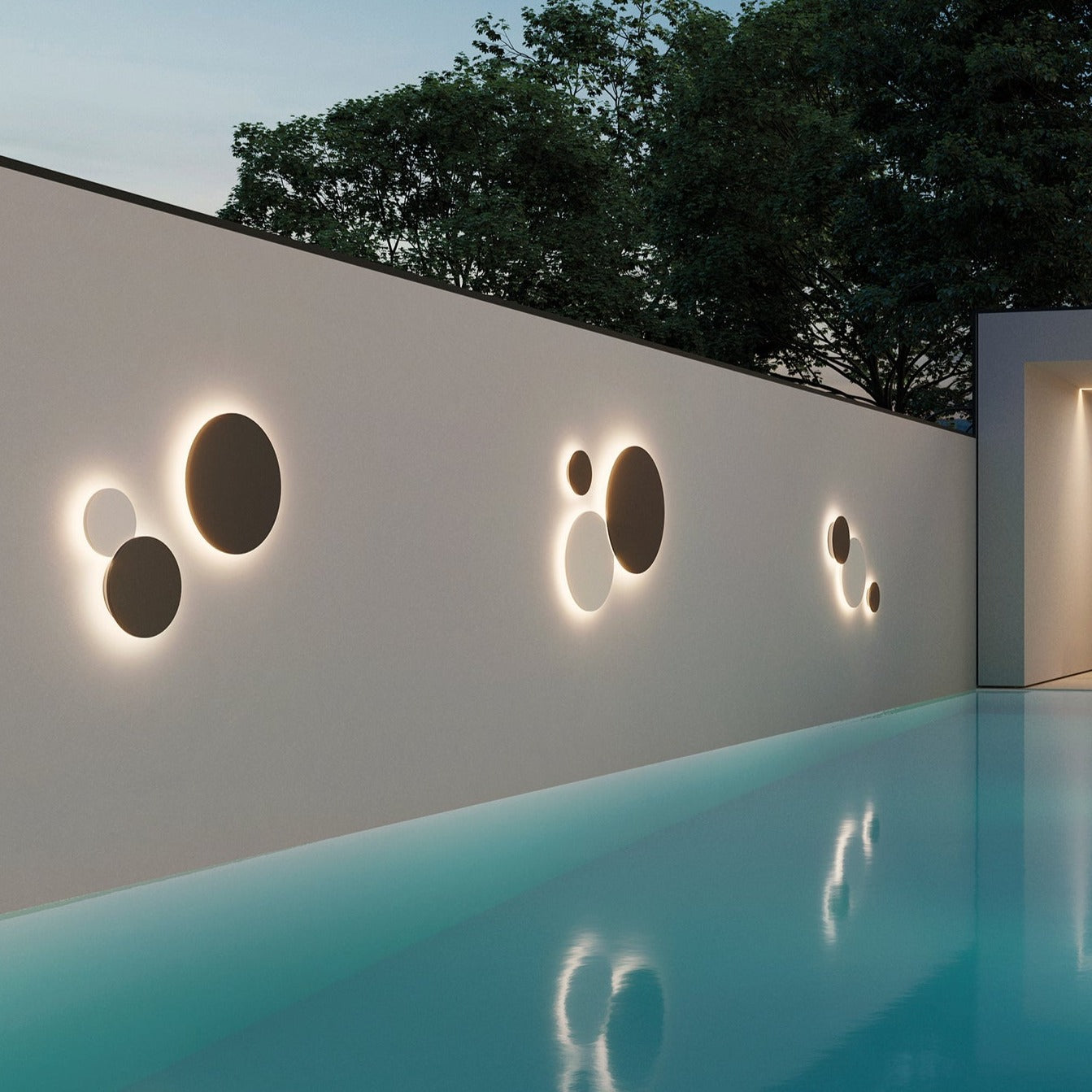 ACB Combo Aplique blanco LED Slide Switch A3966270B