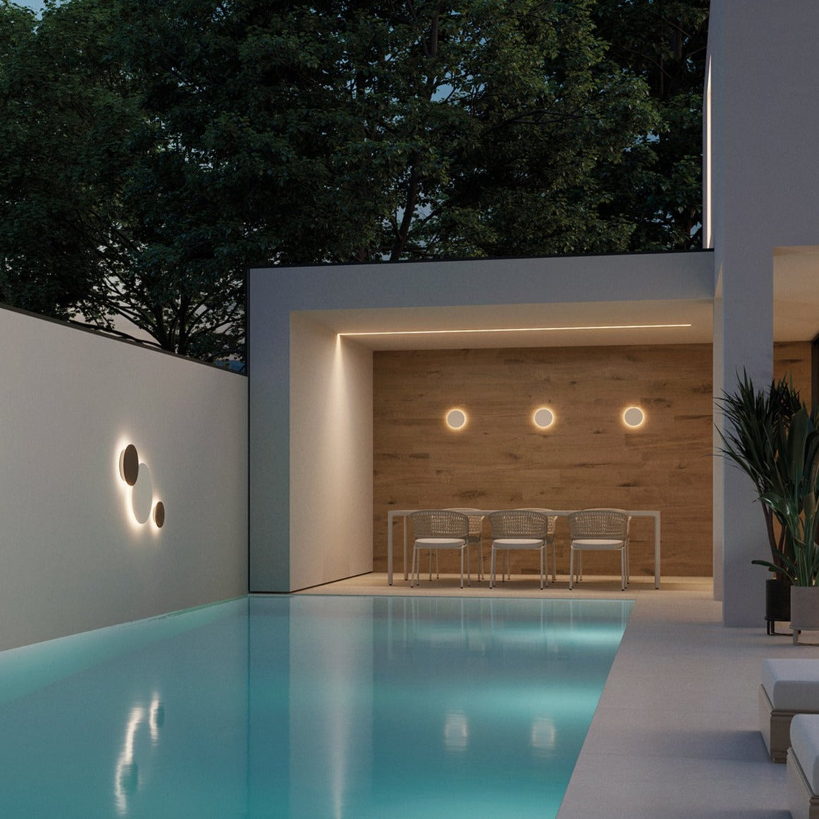 ACB Combo Aplique blanco LED Slide Switch A3966370B