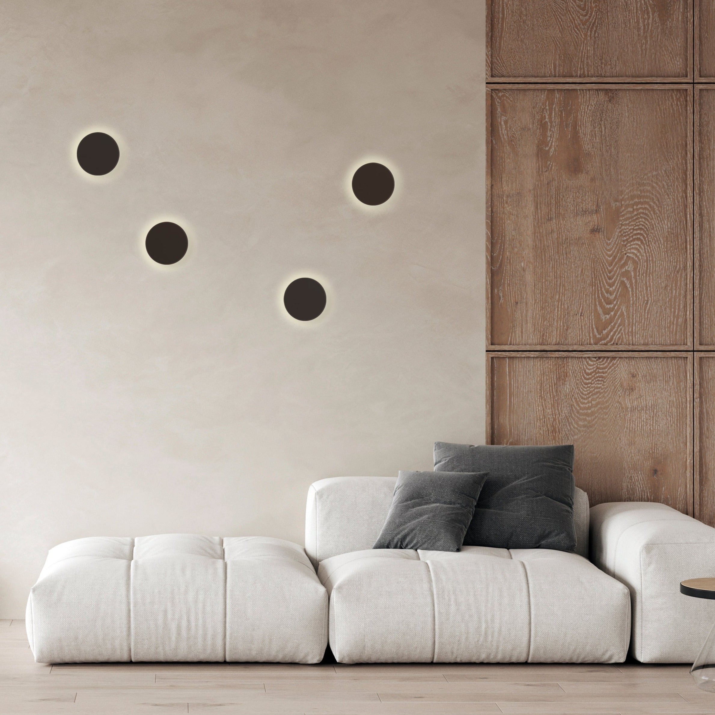 ACB Corvus Aplique 16/3945 Negro Texturado, LED 7.5W 3000K 675lm, CRI90 IP54, LED integrado A3945001N