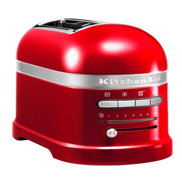 Kitchenaid 5KMT2204 ECA Tostador para 2 Rebanadas, Rojo Manzana, Extra-Anchas, Sensor Térmico Electrónico