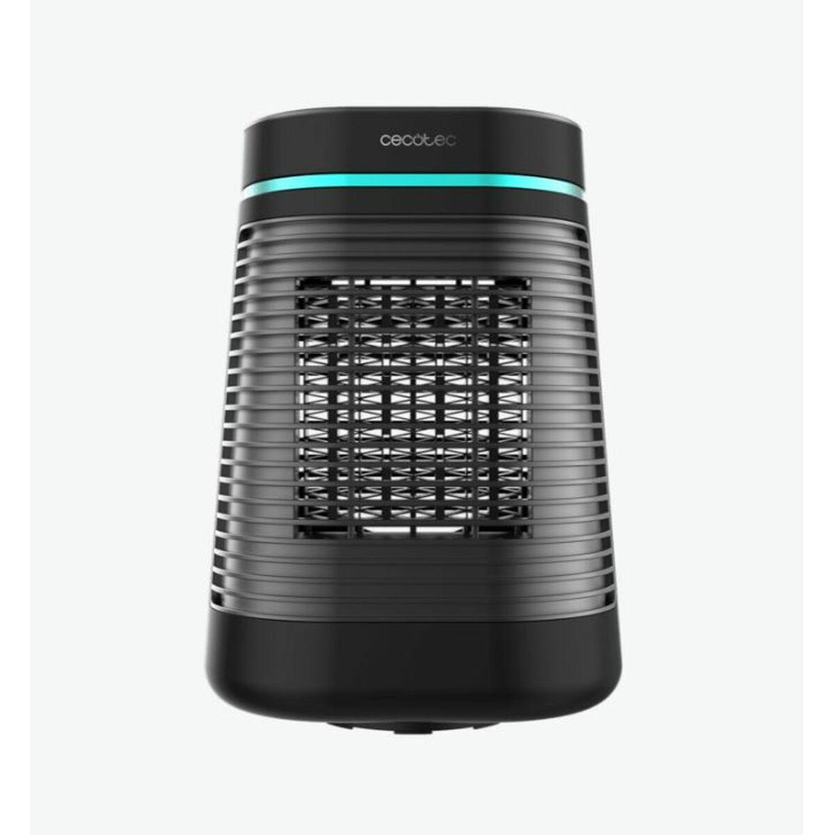 Cecotec 08290 Calefactor Ventilador Eléctrico Cerámico de Mesa Negro 1500W - Ideal para Habitaciones hasta 15m²