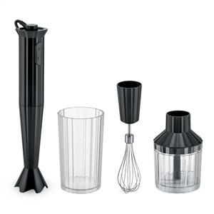 Alessi MDL10S B Batidora de Mano Plissé Negra con Accesorios