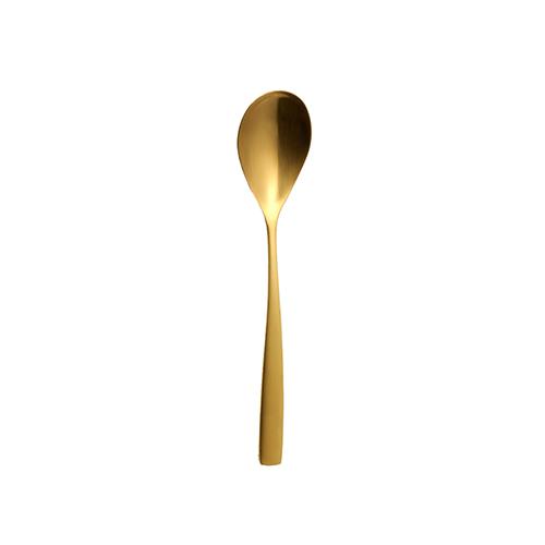 SUMMA Sinxelo Satin Oro Cuchara Café 140 mm - Acero Inoxidable 18%, Colección Sinxelo (12 Unidades)