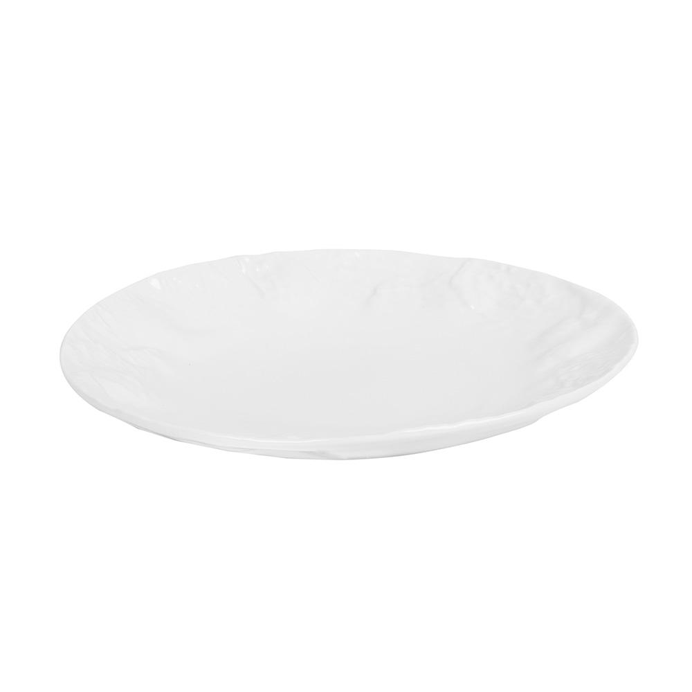 Avet Plato Llano de Porcelana Colección Rock 27 cm Diámetro 3,5 cm Altura Pack de 3 Unidades