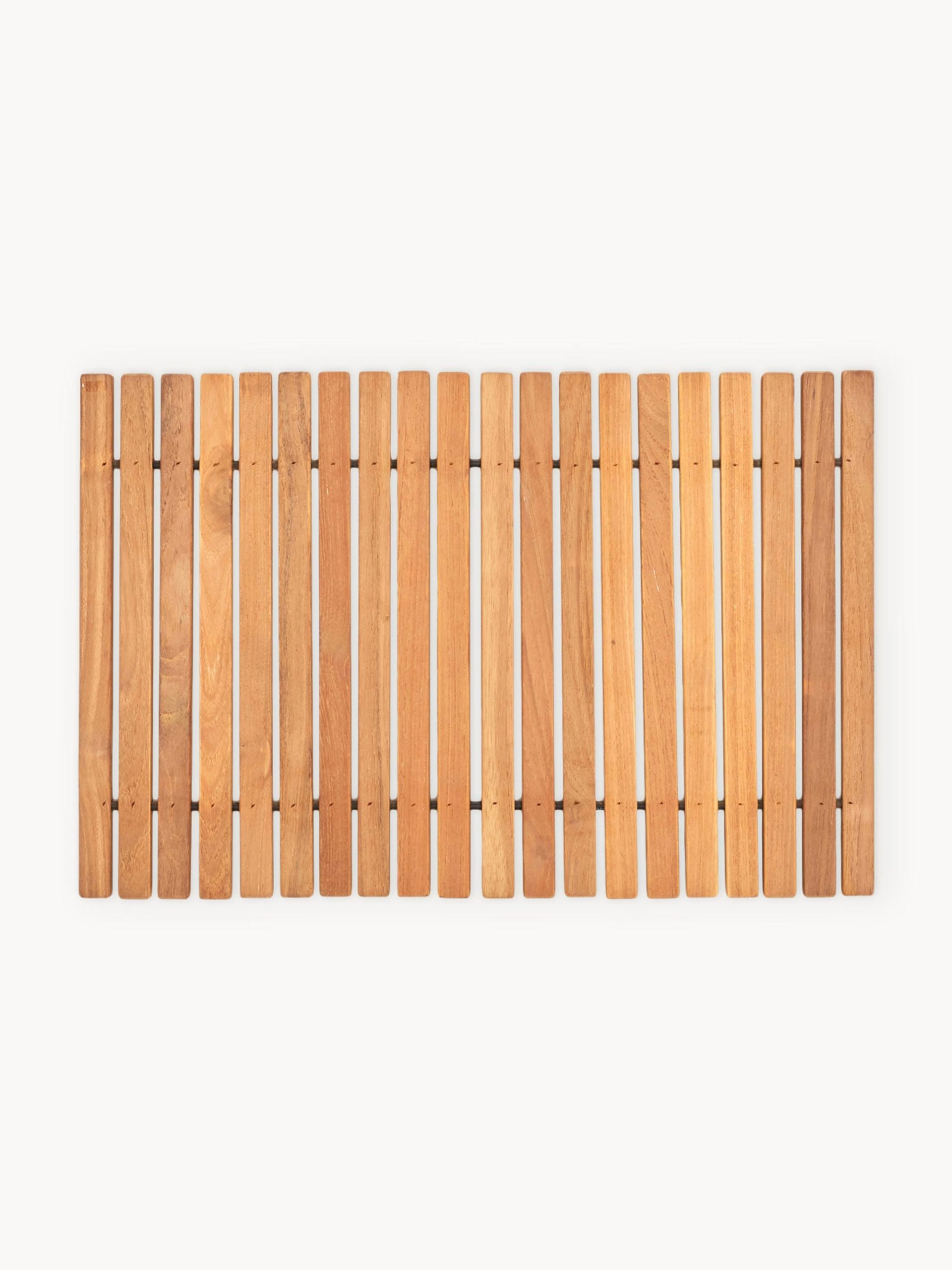 Alfombrilla de baño de madera de teca Anna