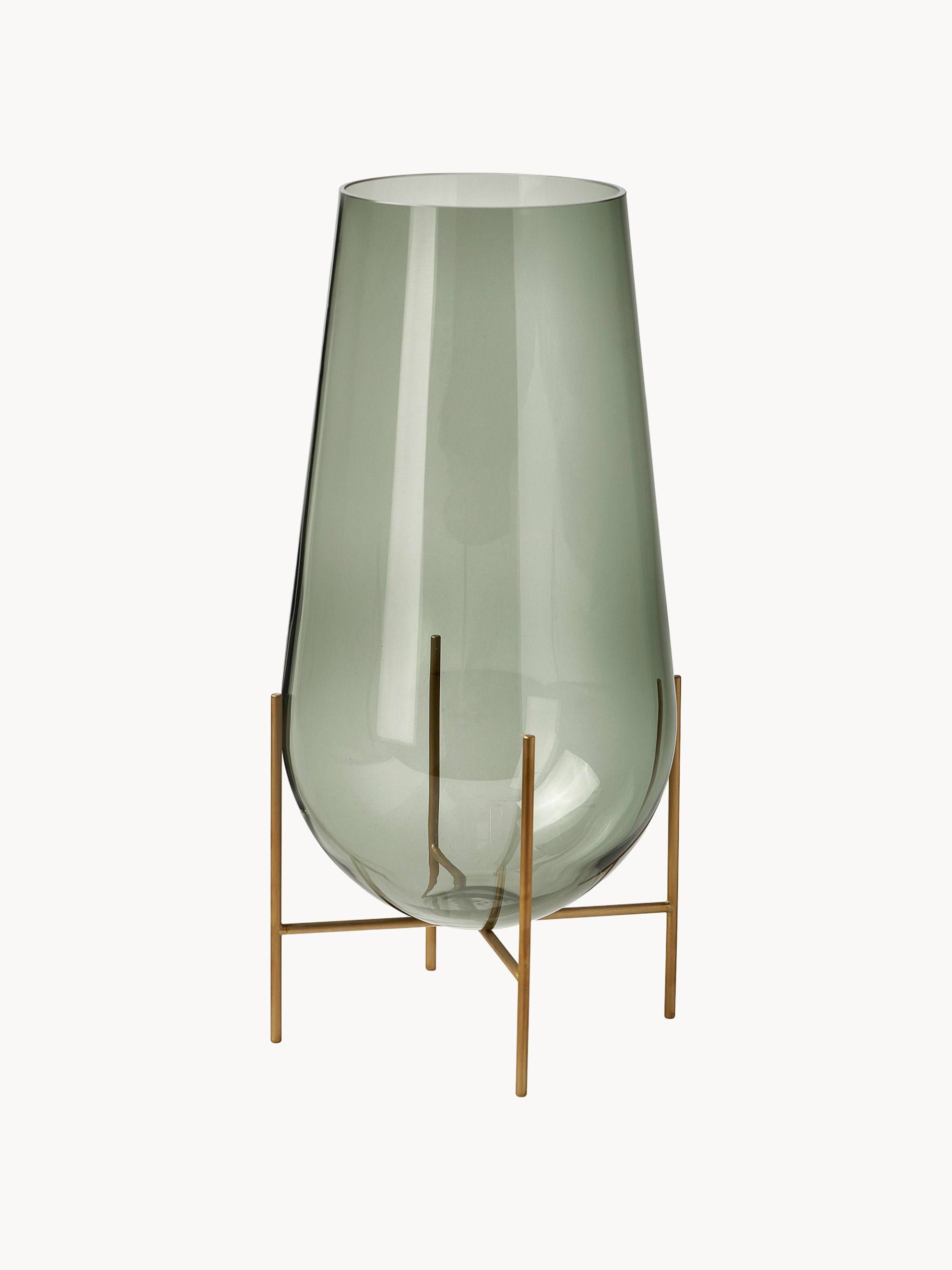 Jarrón de suelo soplado Échasse, 44 cm