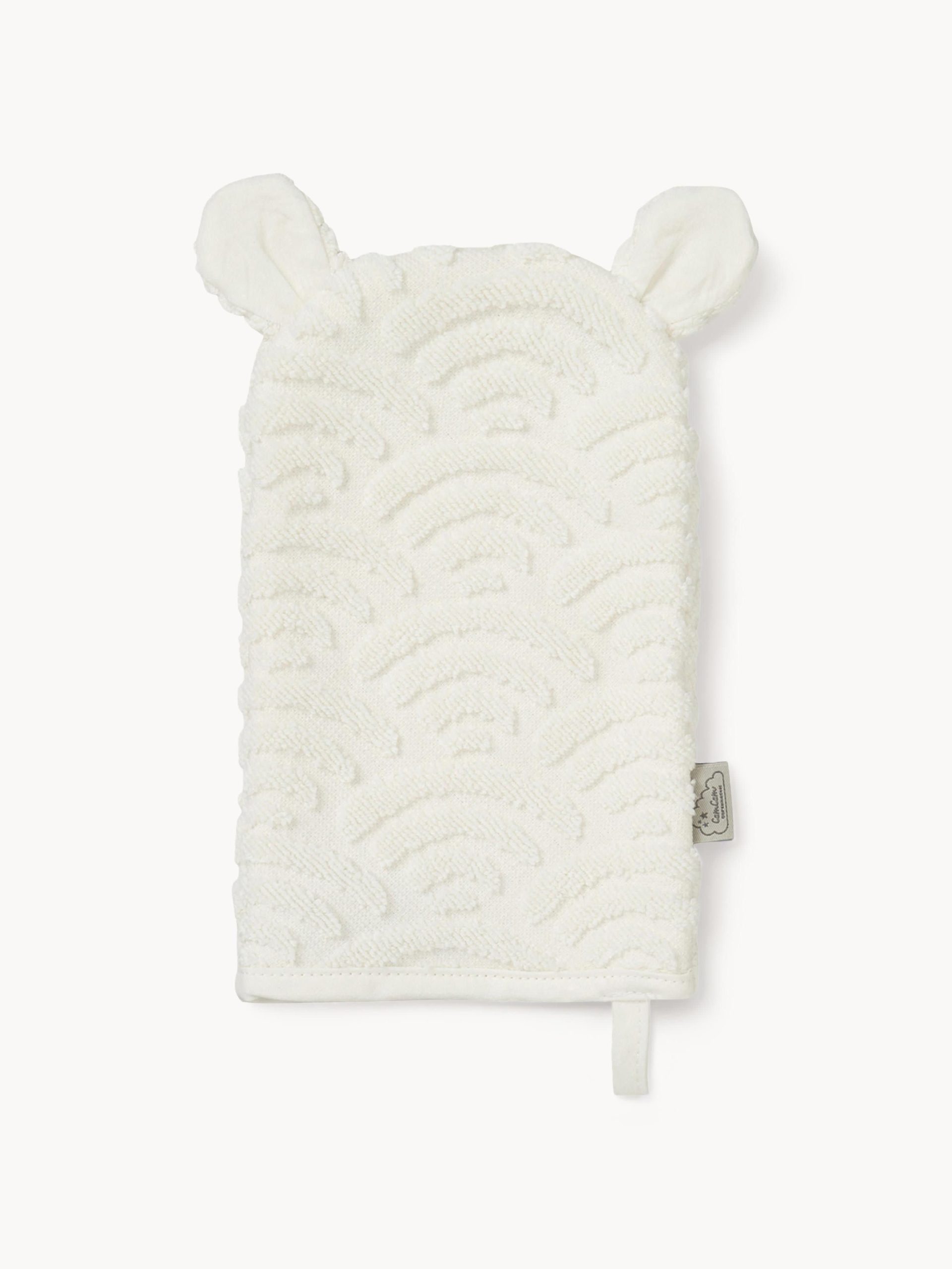 Manopla de baño infantil de algodón Wave