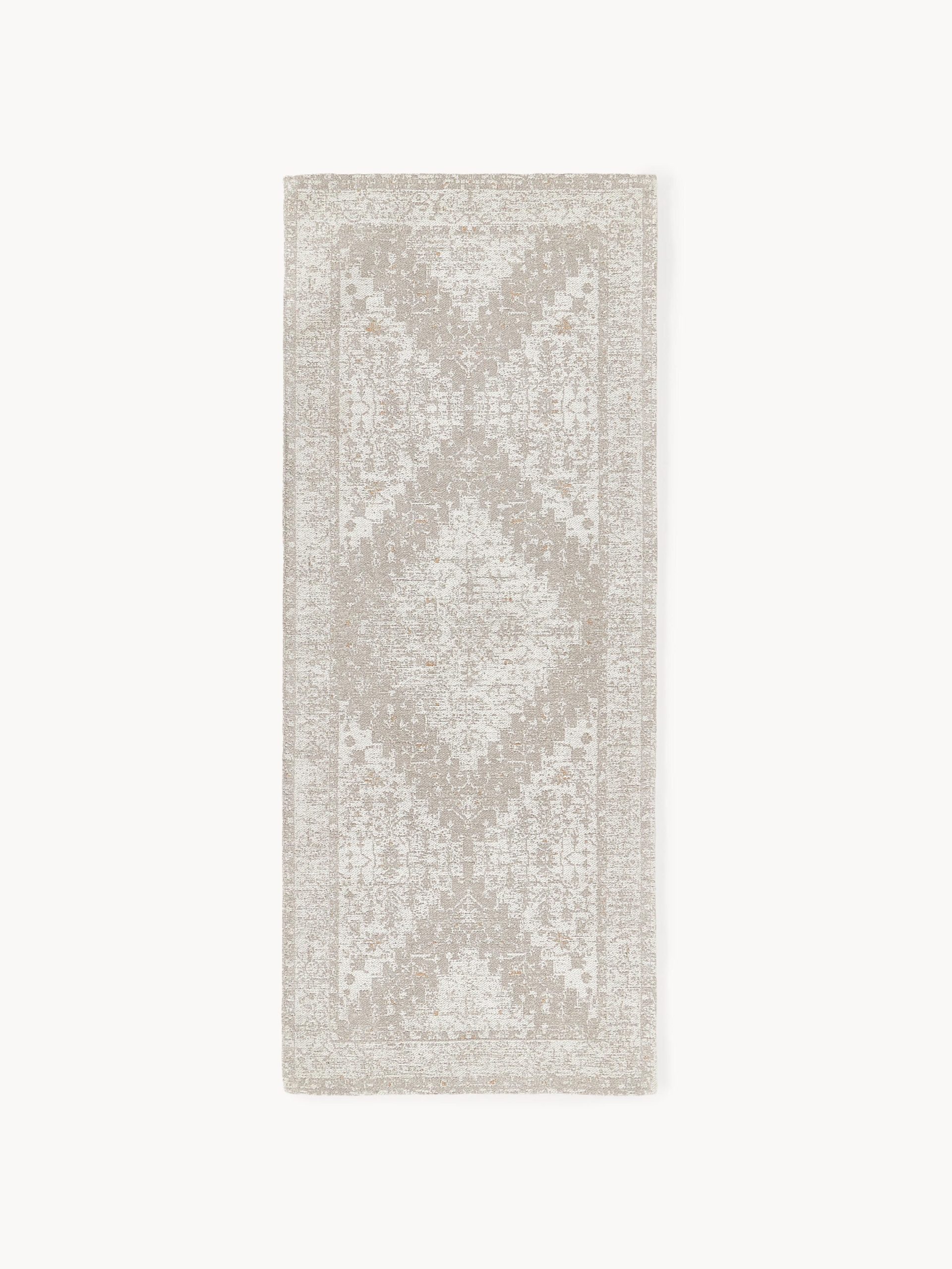 Alfombra corredor artesanal de chenilla Neapel