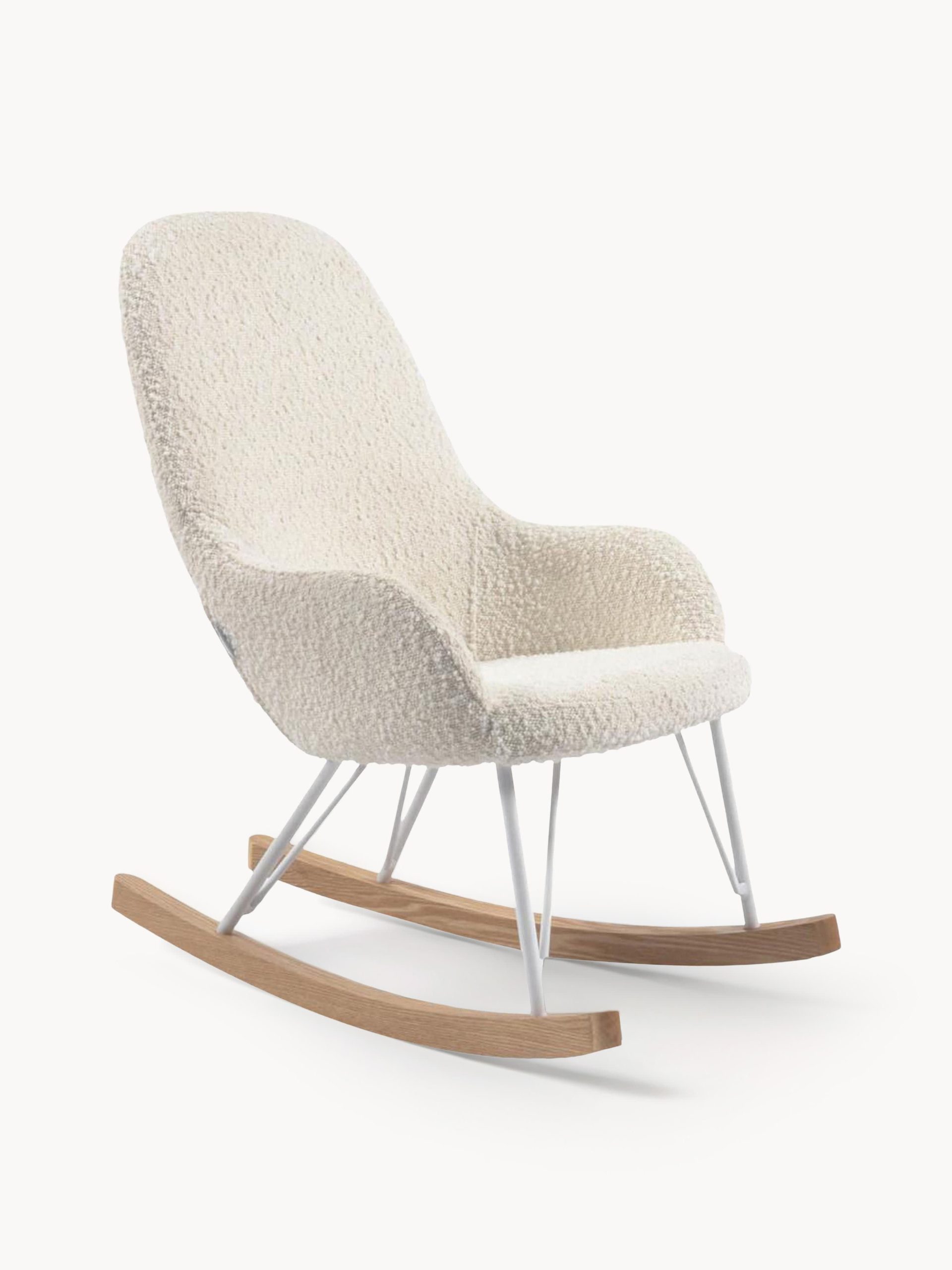 Mecedora infantil en tejido bouclé Joey