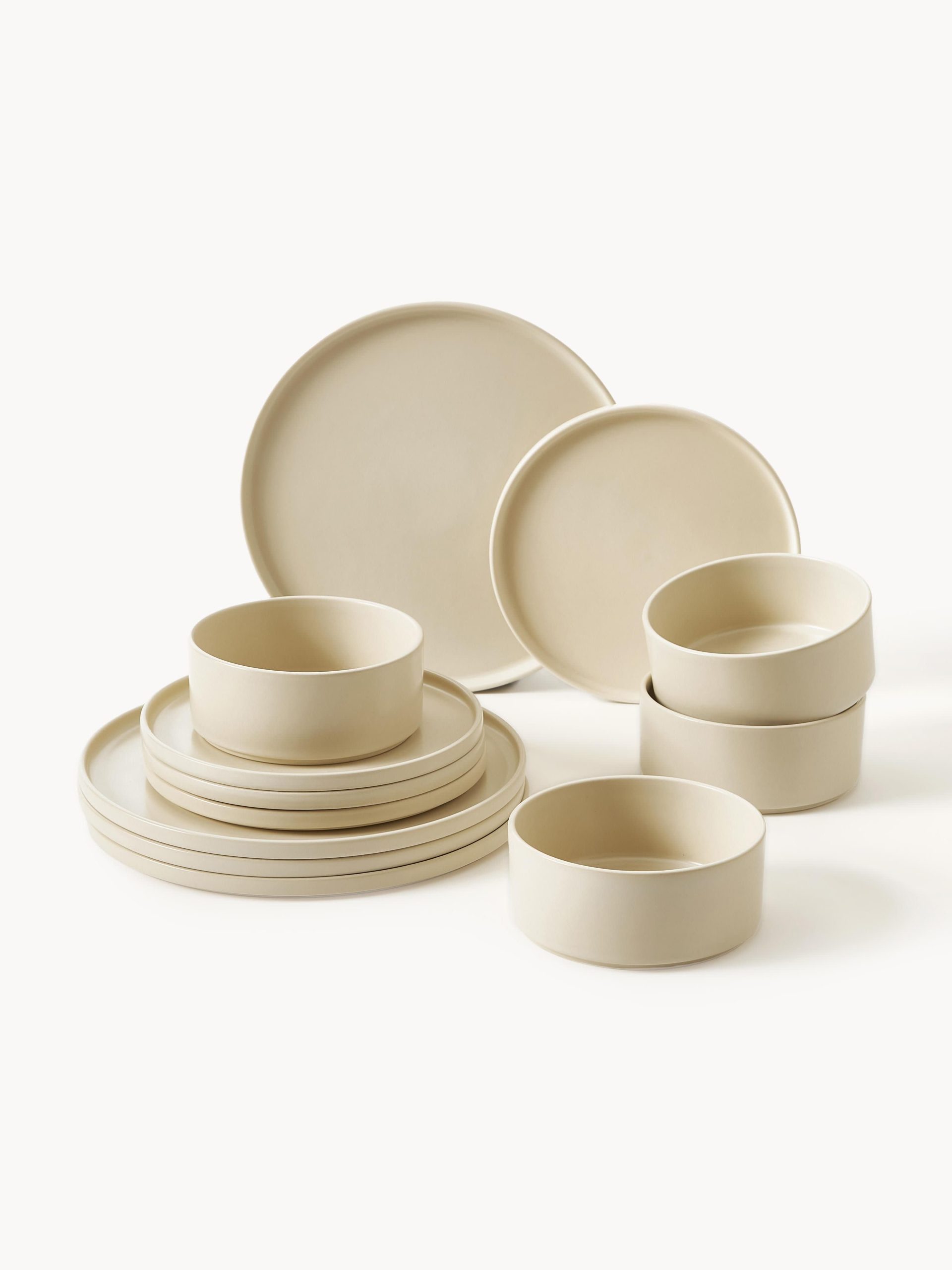 Vajilla artesanal Lowri, 4 comensales (12 pzas.)