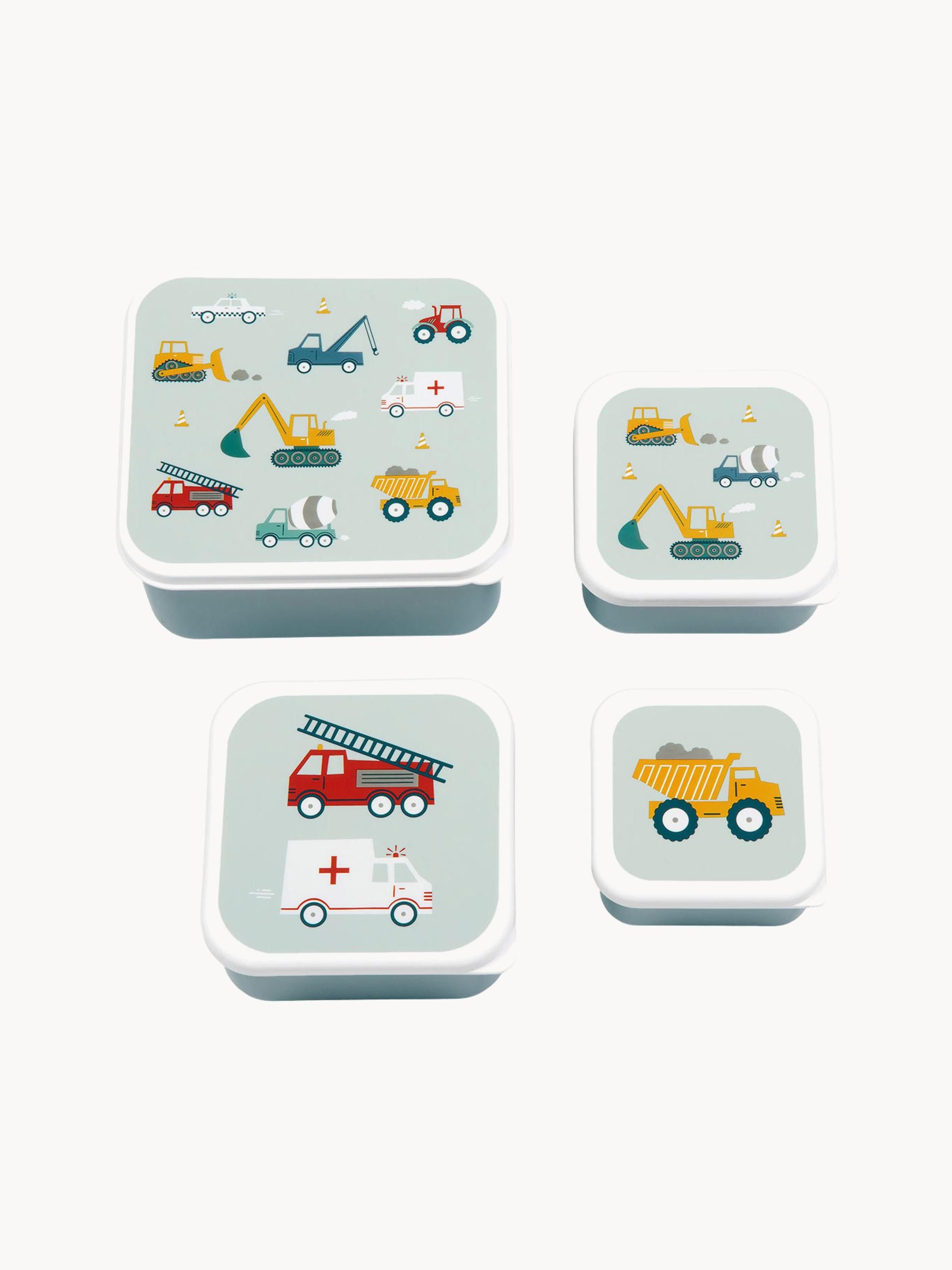 Set de fiambreras infantiles Vehicles, 4 uds.
