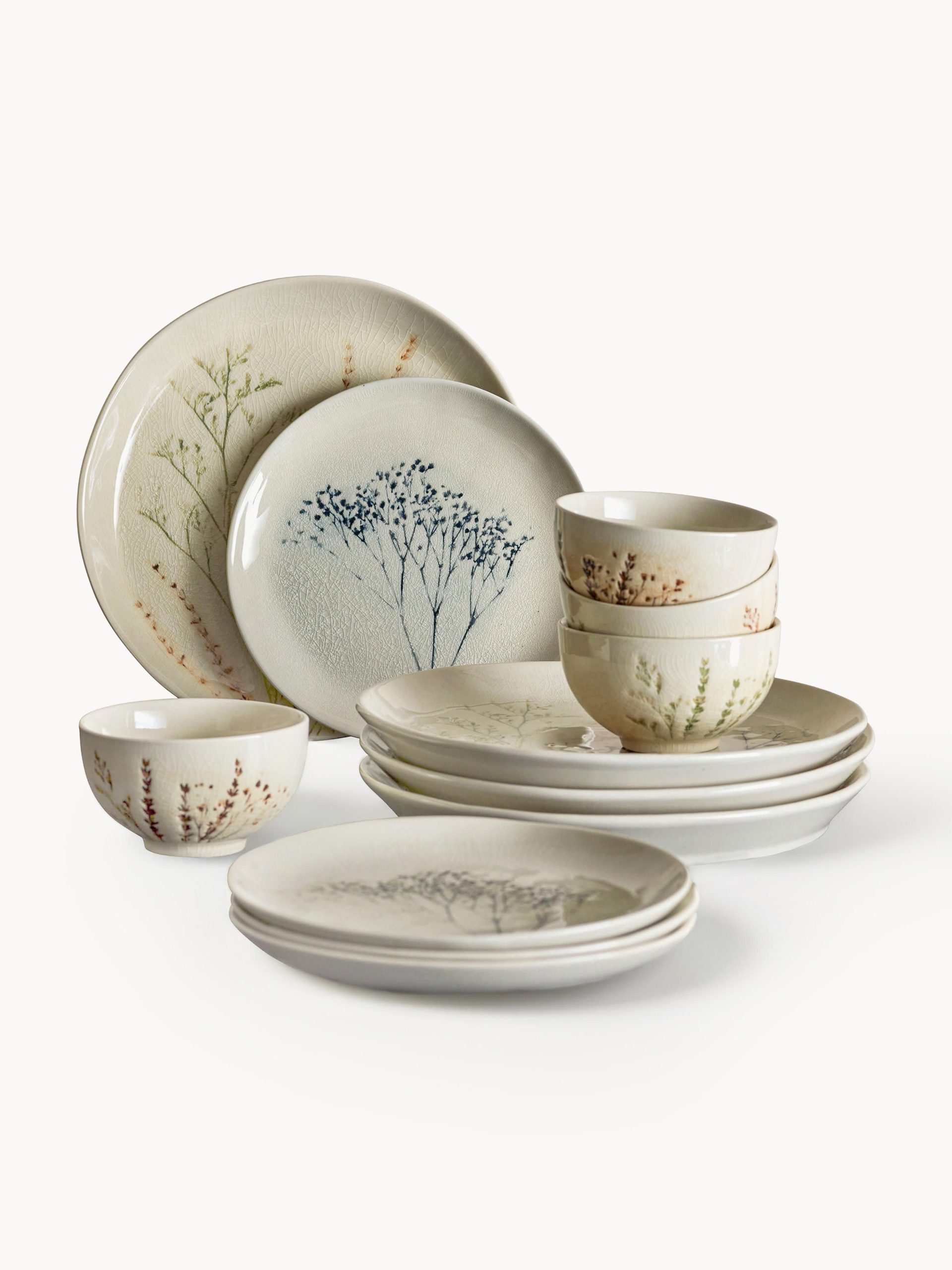 Vajilla artesanal Bea, 4 comensales (12 pzas.)