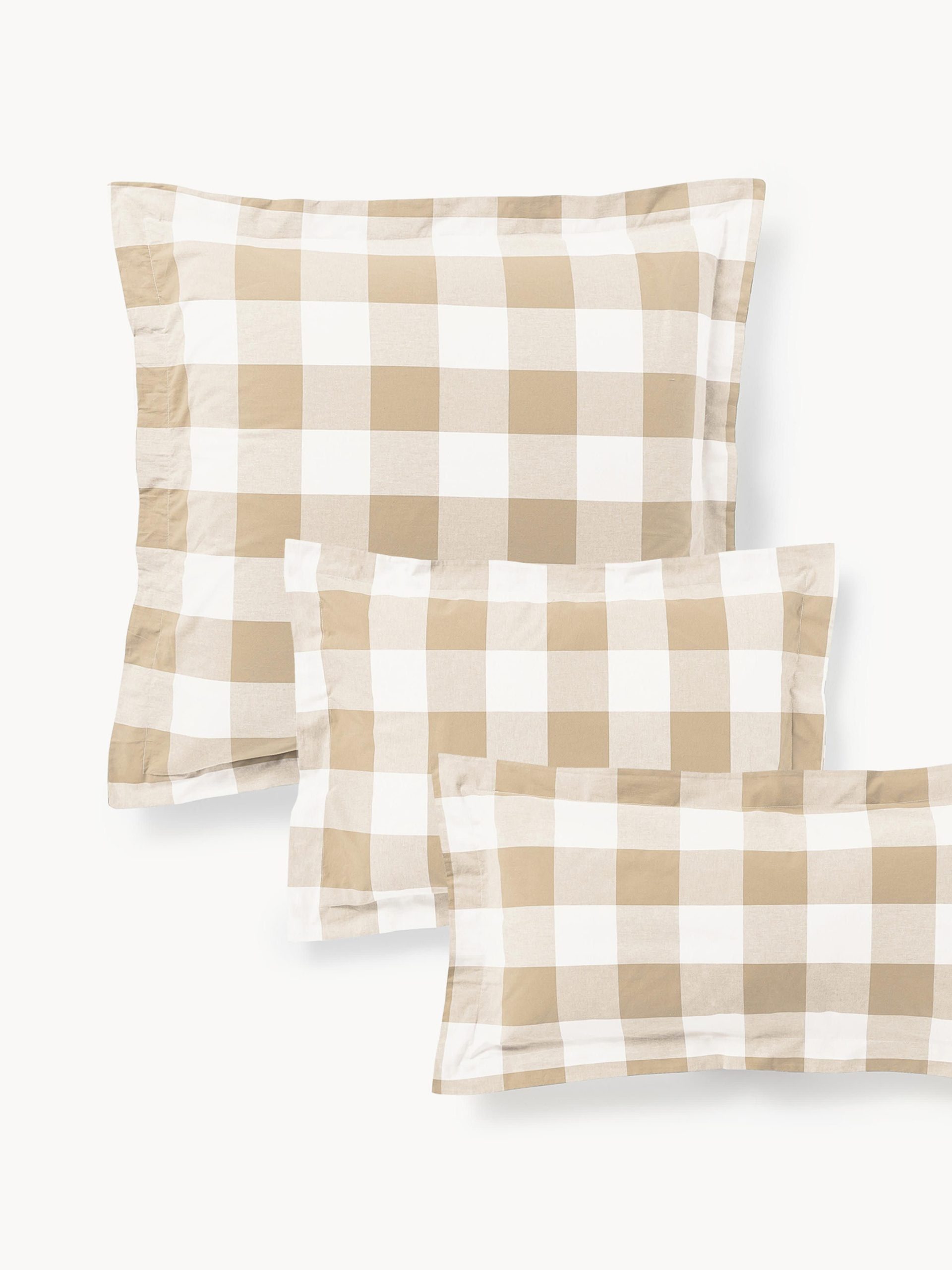 Funda de almohada de algodón Nels