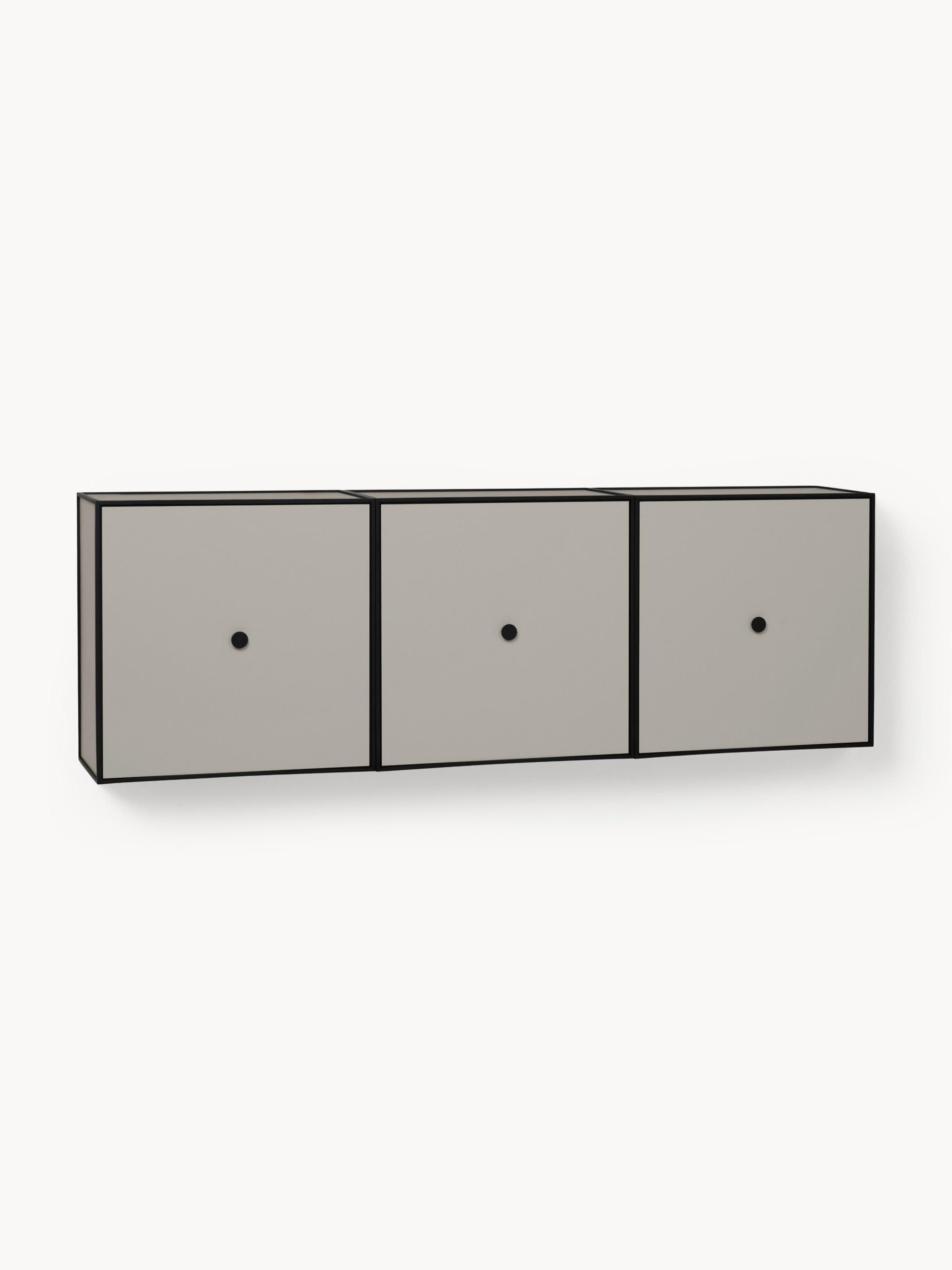 Consola de pared de madera y metal Frame