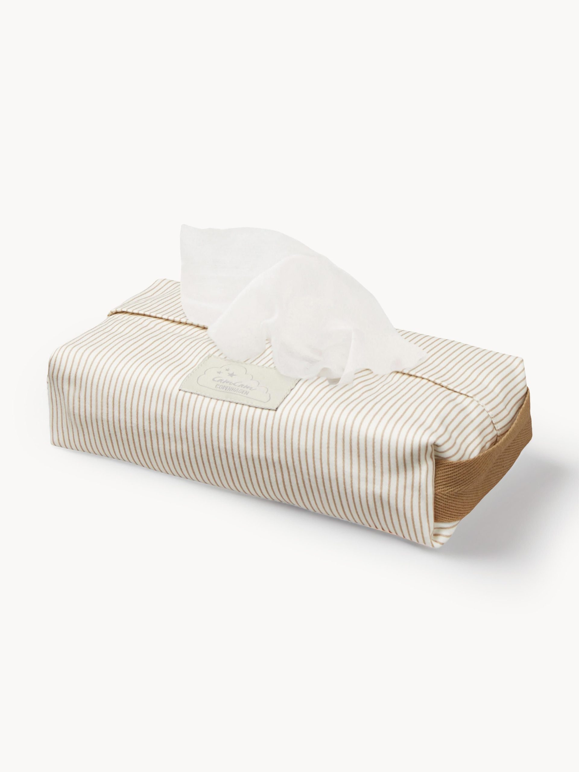 Estuche toallitas de algodón ecológico Camel